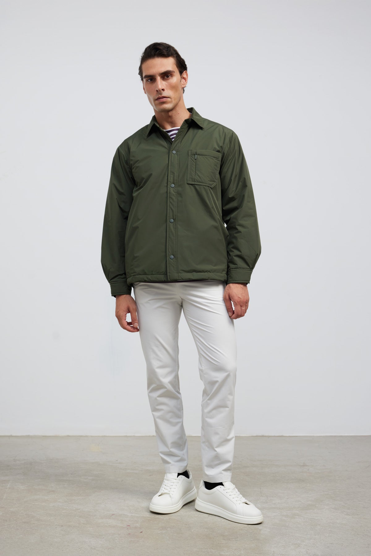 Abrigo hombre verde