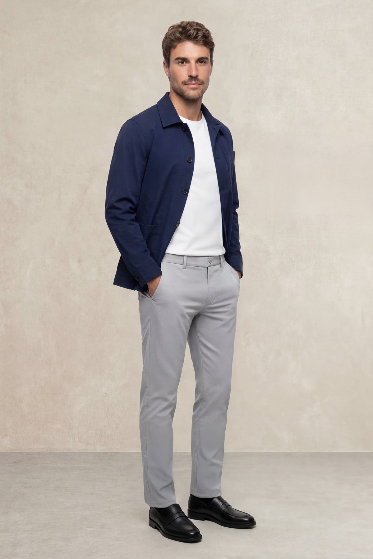 Navy blue work jacket for men