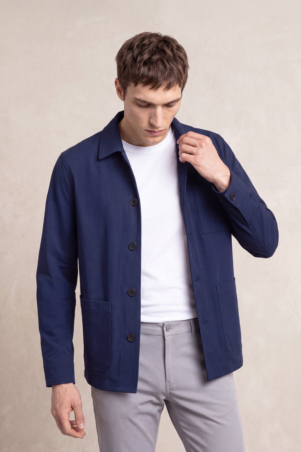 Men's navy worker jacket Nova