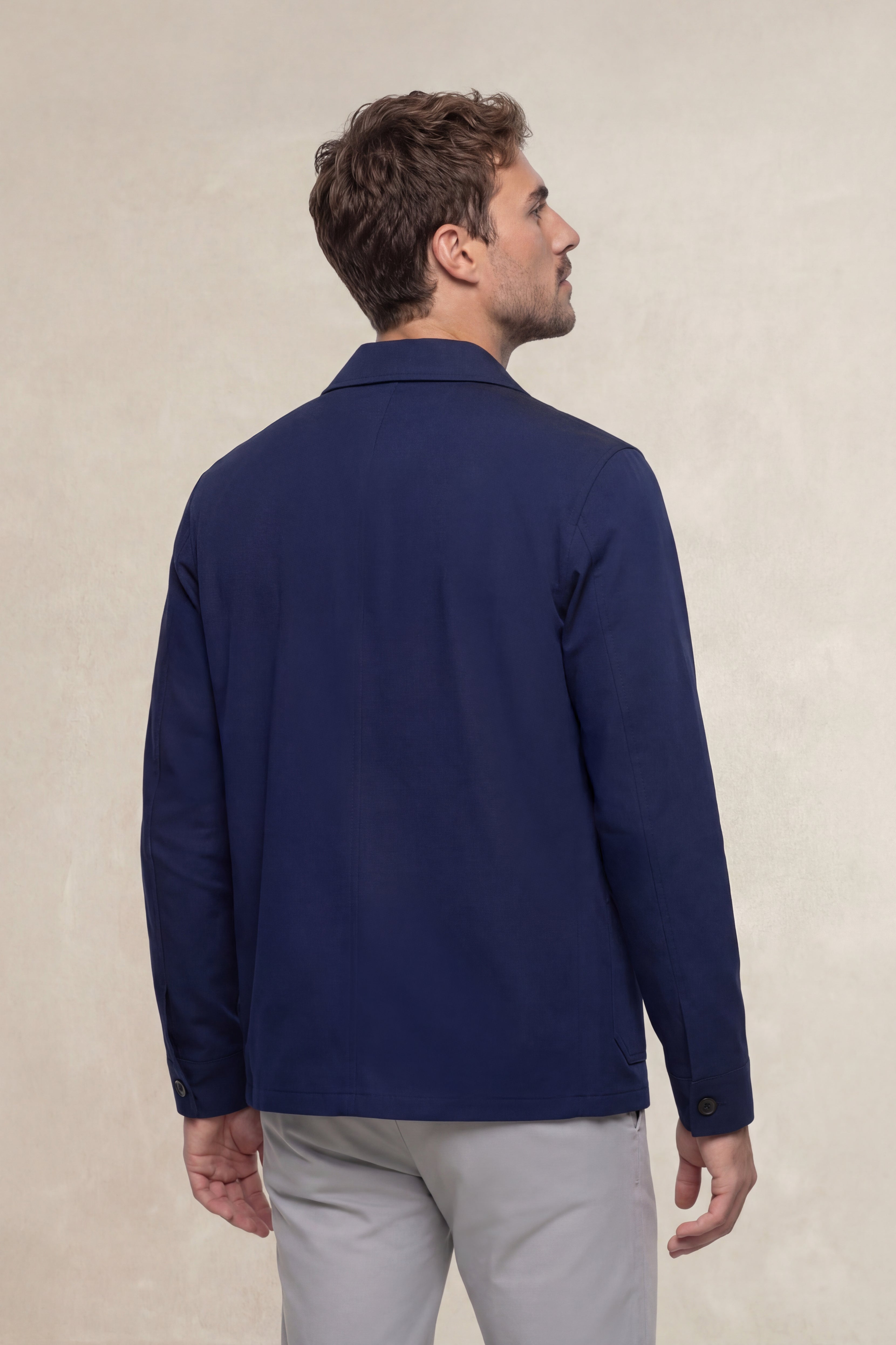 Nova Men's Navy Blue Work Jacket | Sepiia