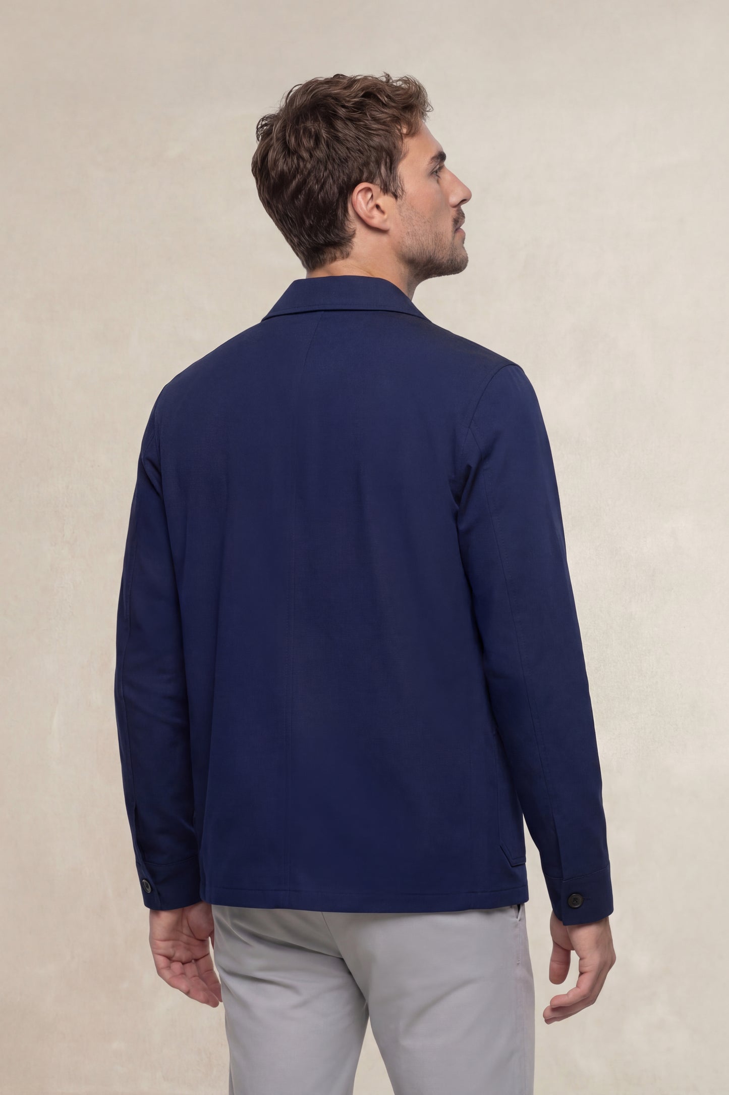 Work jacket masculina azul marinho