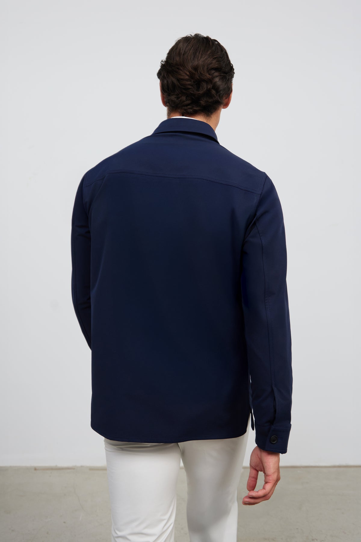 chaqueta worker azul marino nova espalda