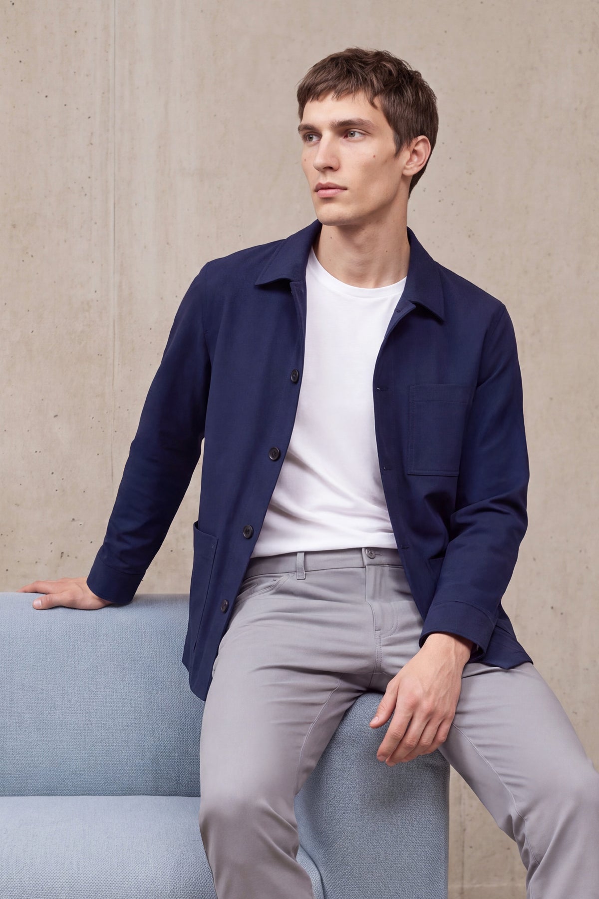 Men's navy worker jacket Nova