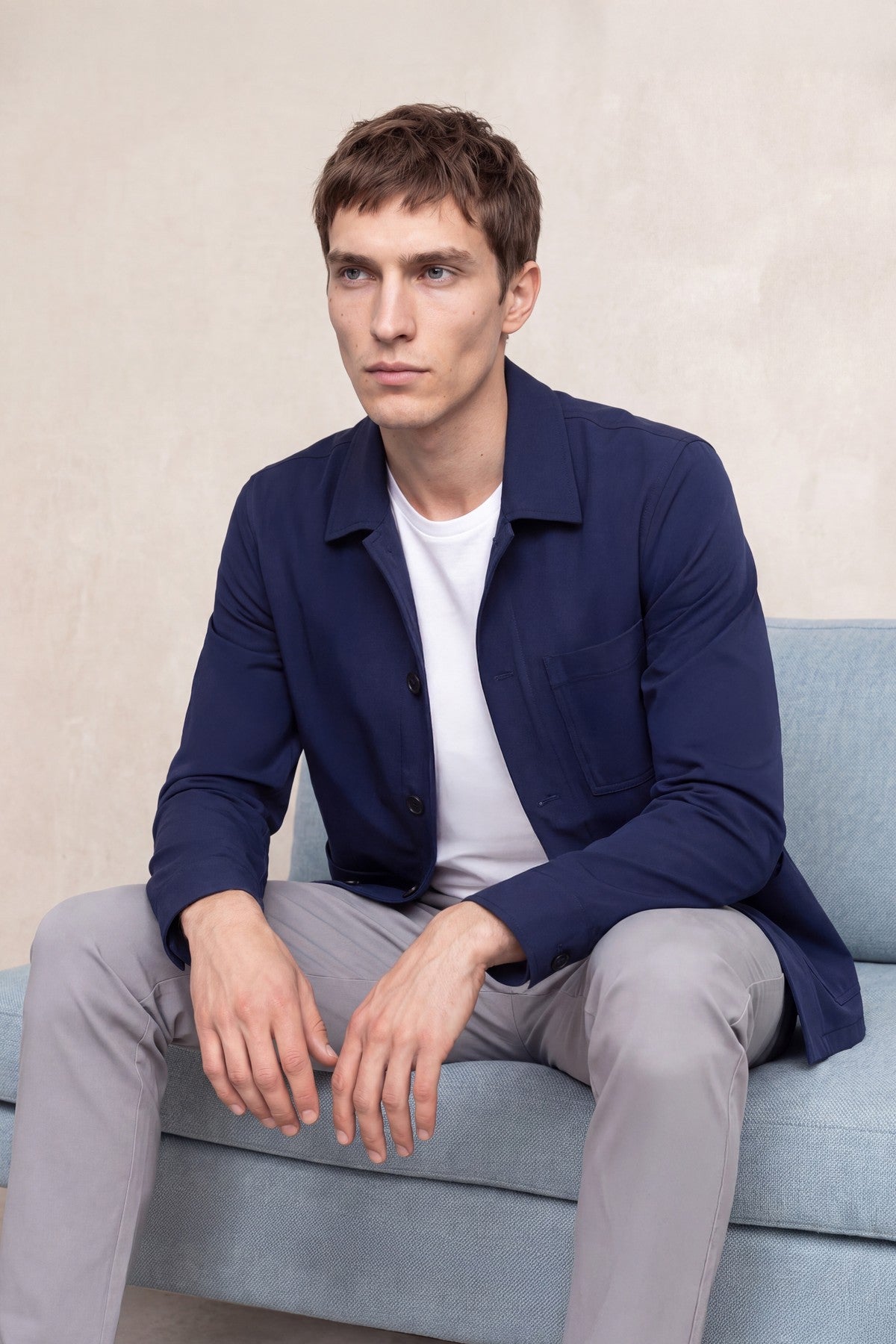 Men's navy worker jacket Nova