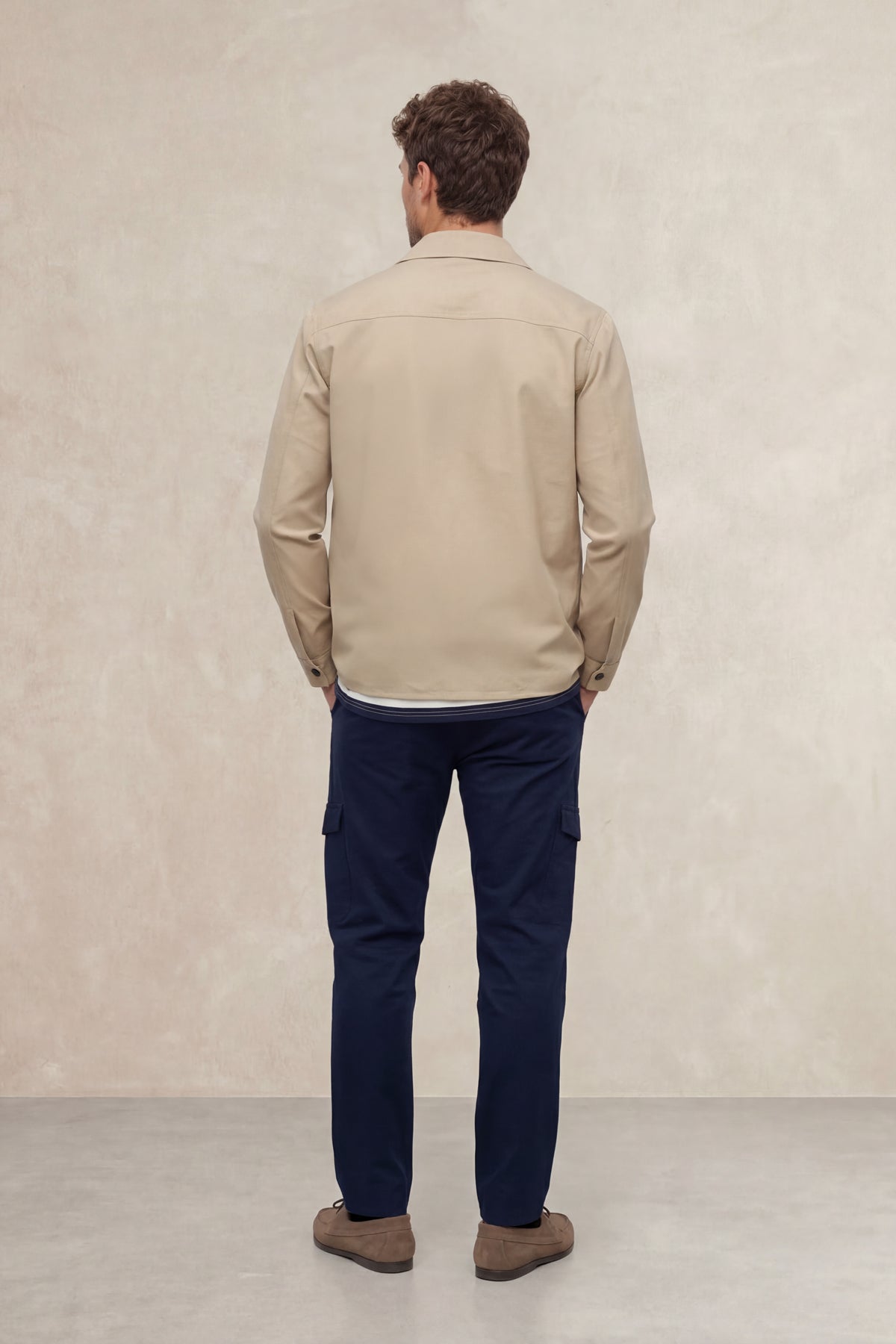 Work jacket bege masculina