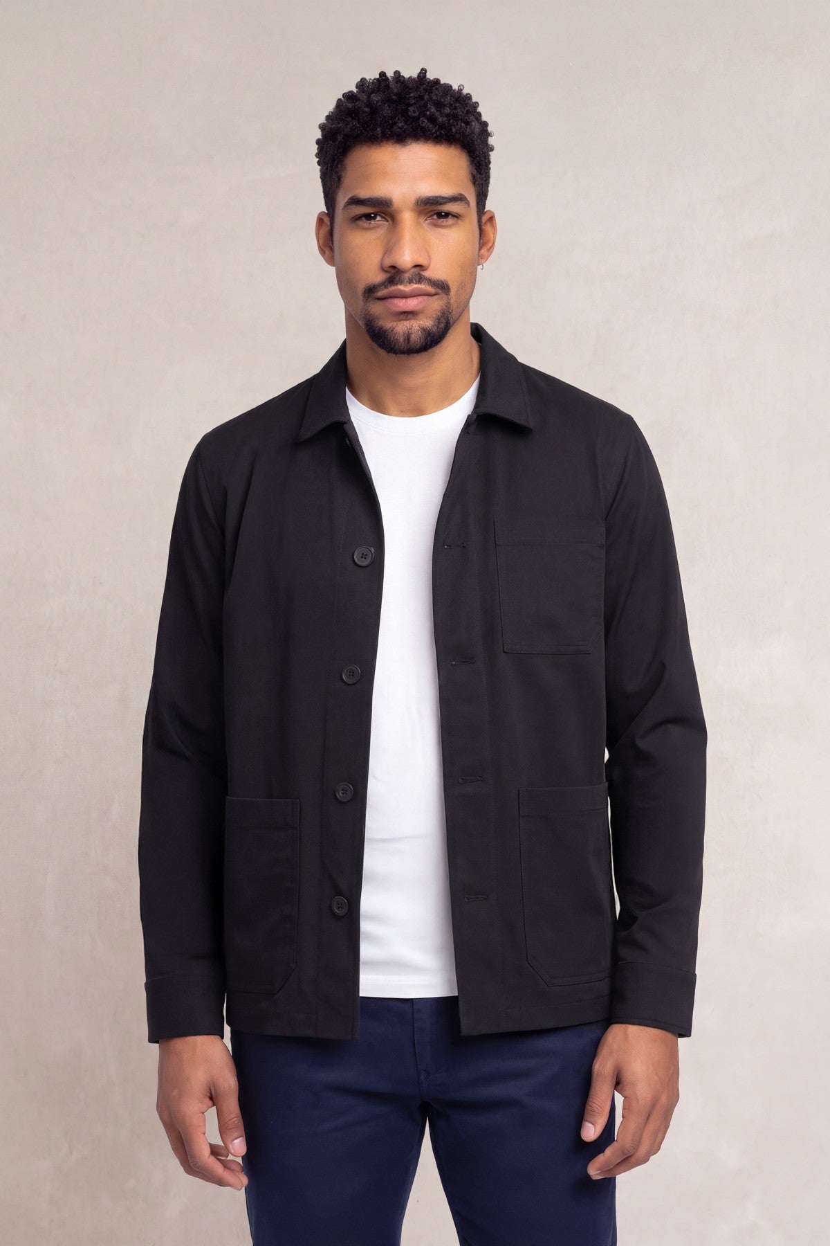 Chaqueta worker hombre negro Nova