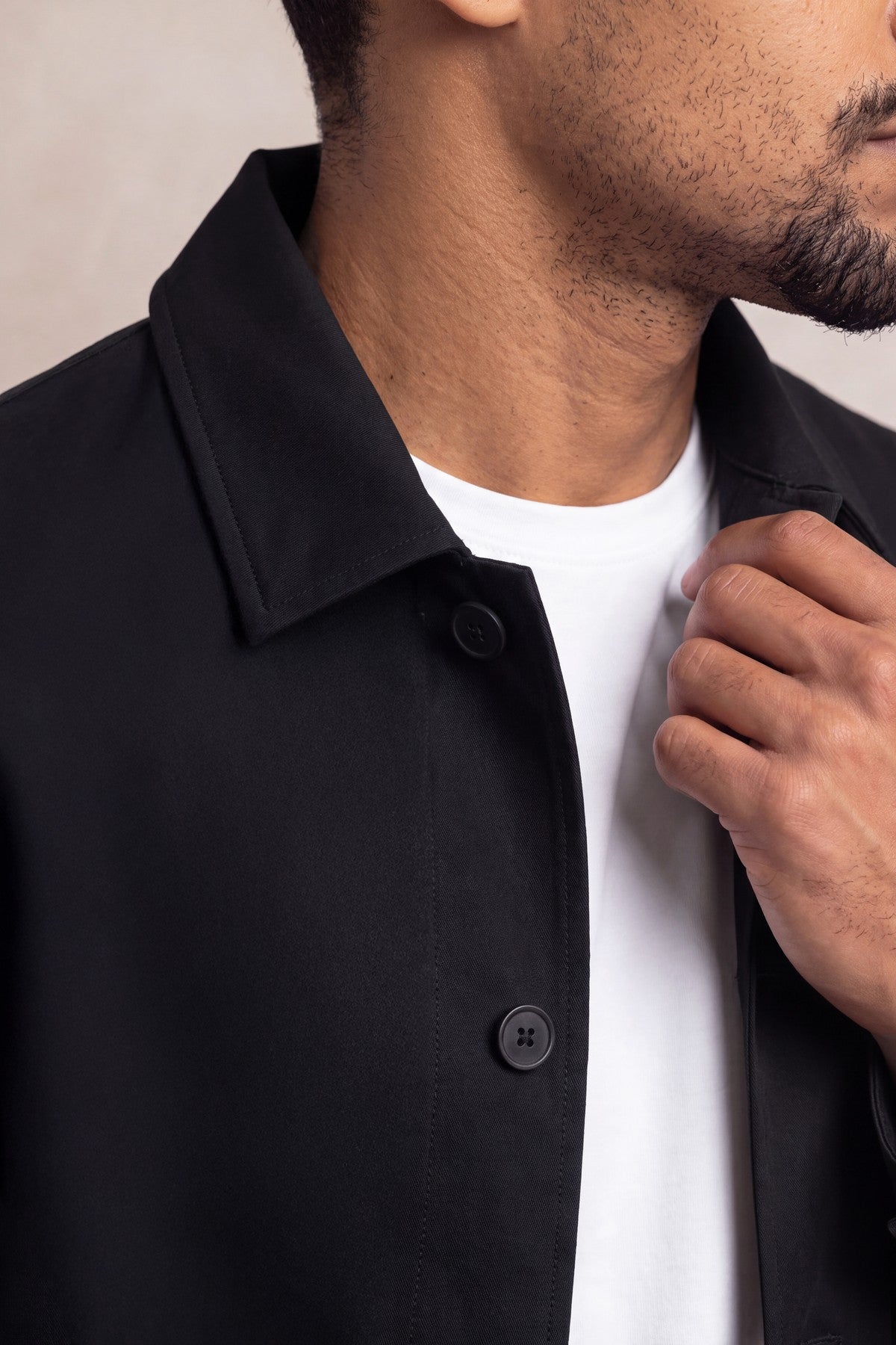 Chaqueta worker hombre negro Nova