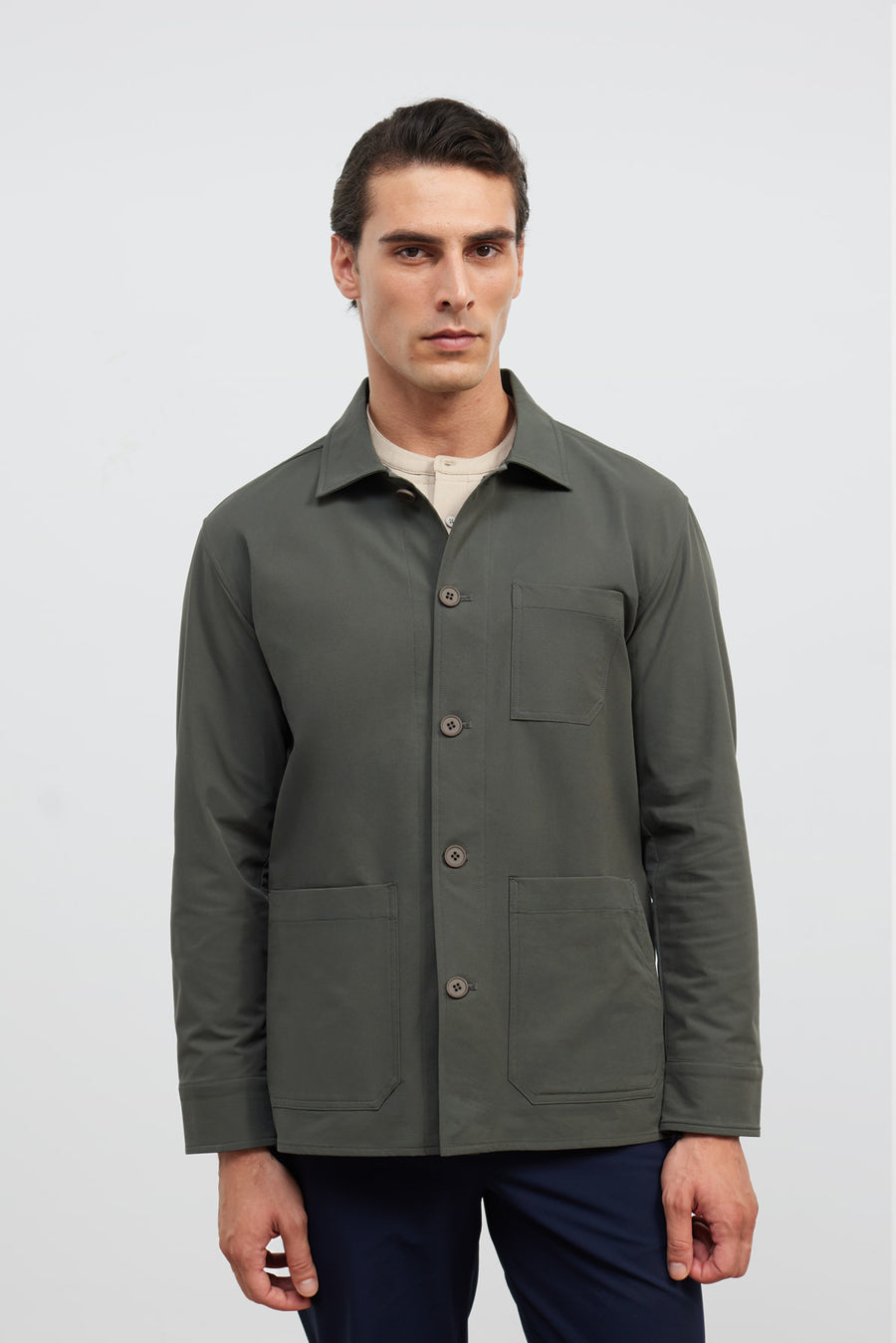 Casaco de trabalho masculino Nova verde