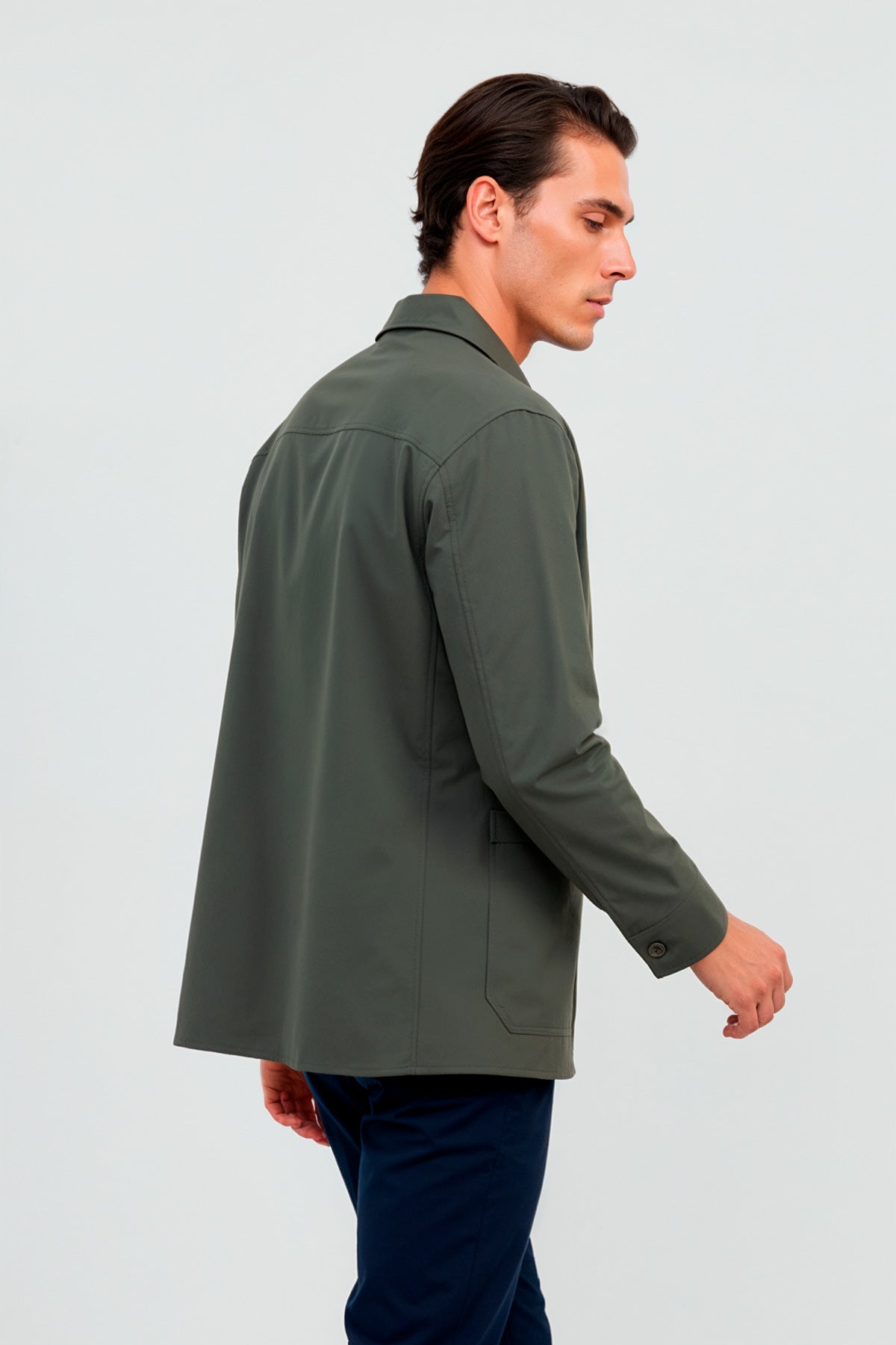 chaqueta worker verde nova espalda 