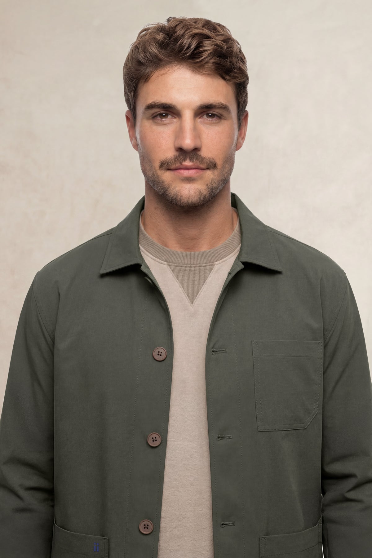 Casaco de trabalho masculino Nova verde