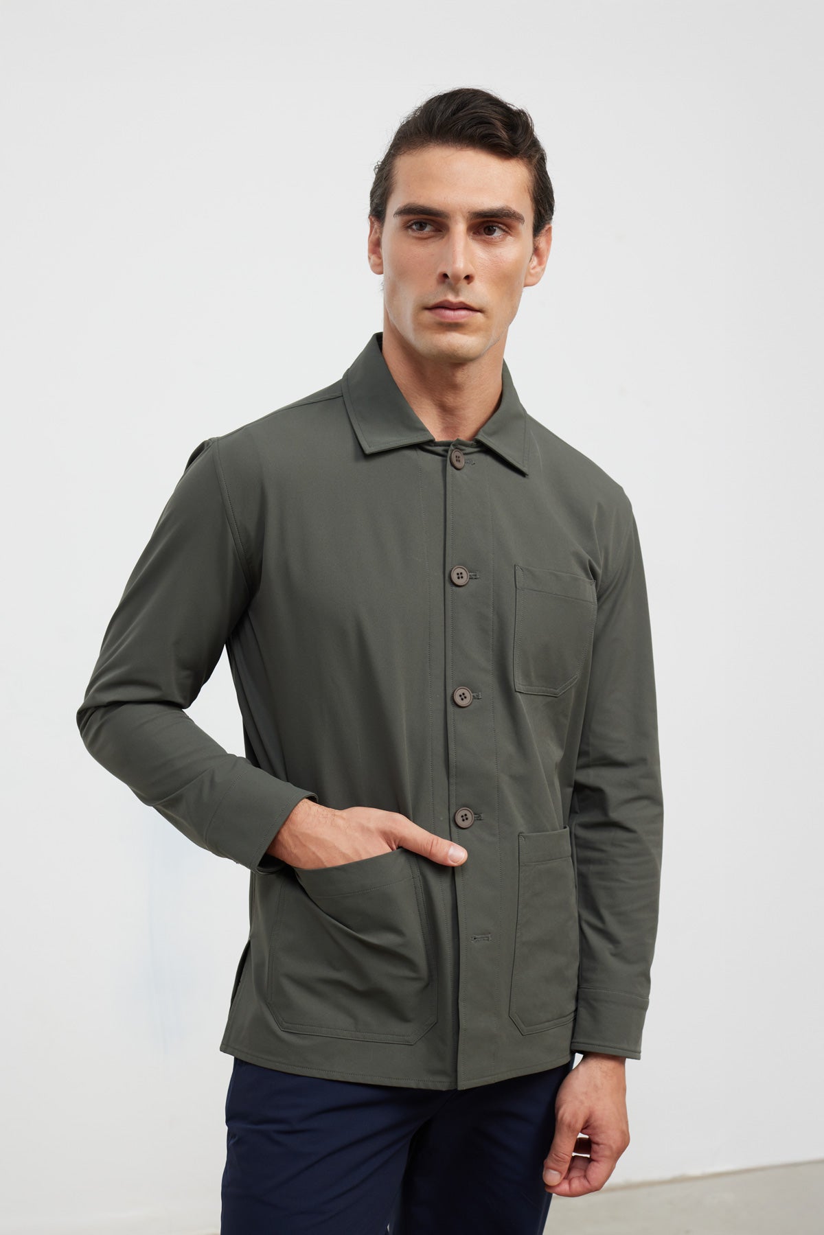 Chaqueta worker hombre verde Nova