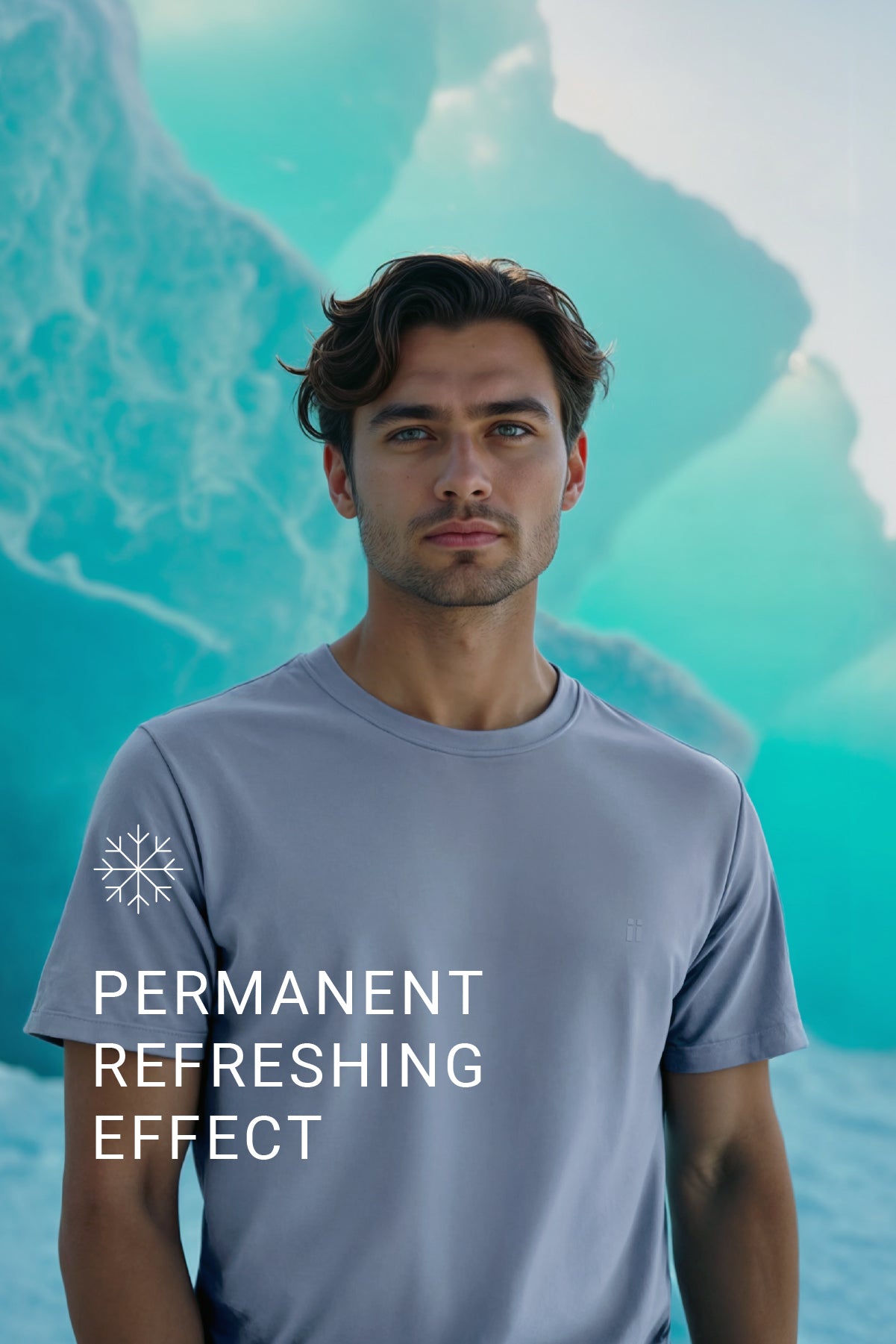 ICE men's t-shirt blue melange halo