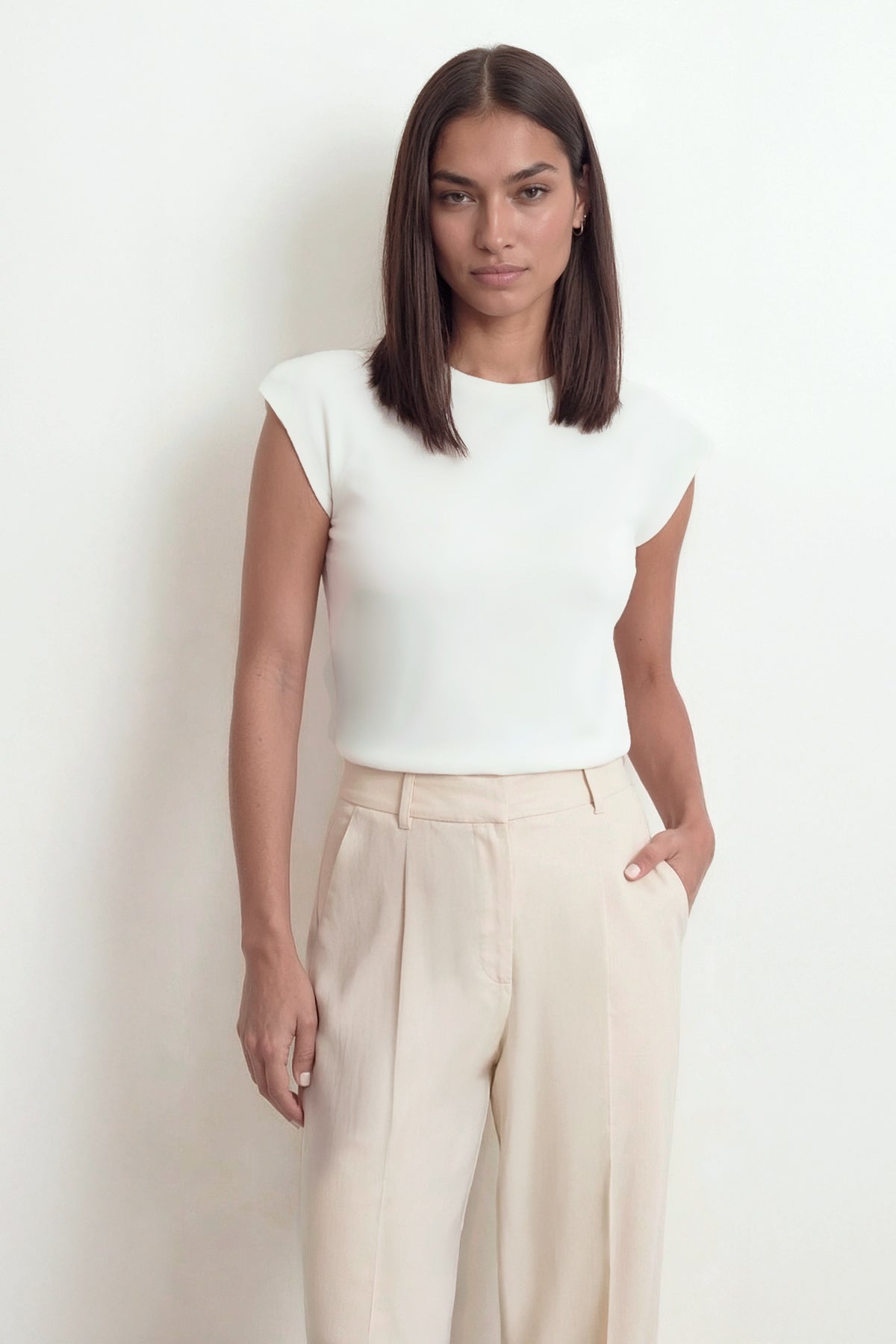 Camiseta manga kimono blanca