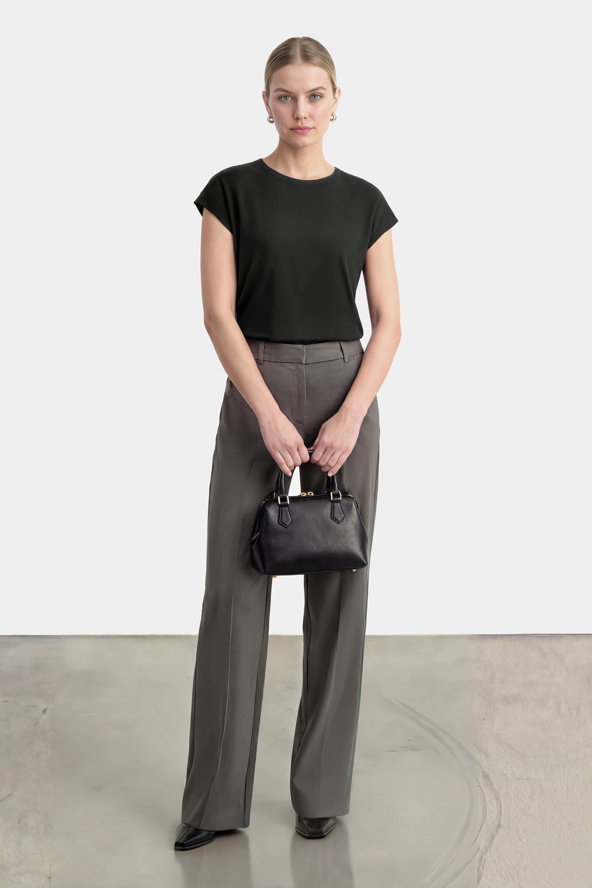 Camiseta manga kimono negra