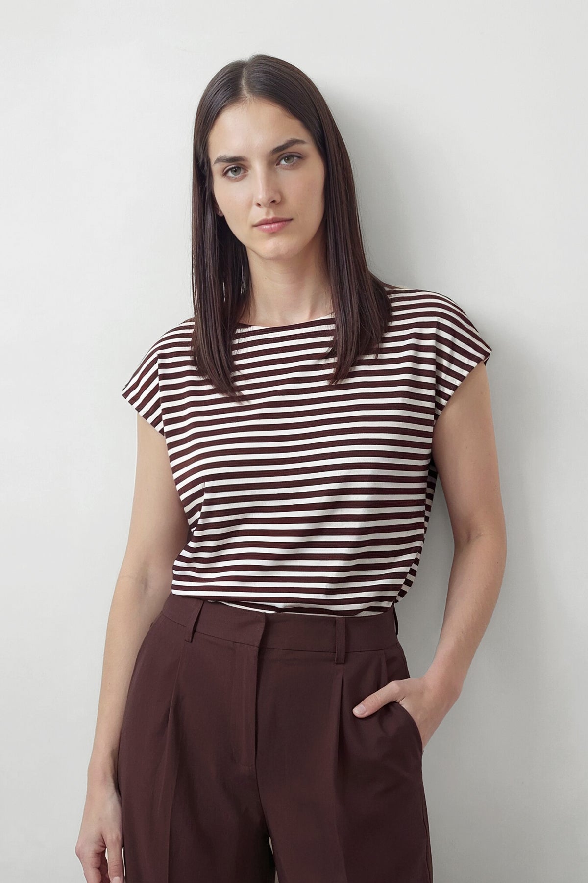 Camiseta manga kimono raya truffle