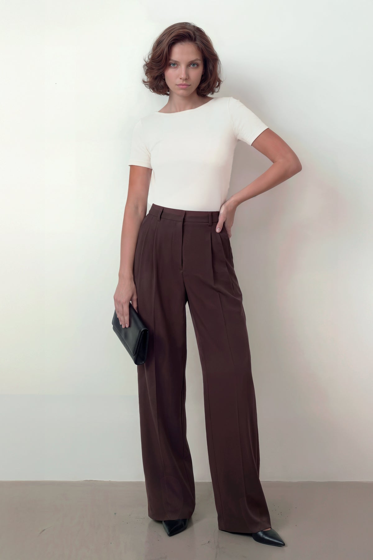 Camiseta mujer seamless blanco roto