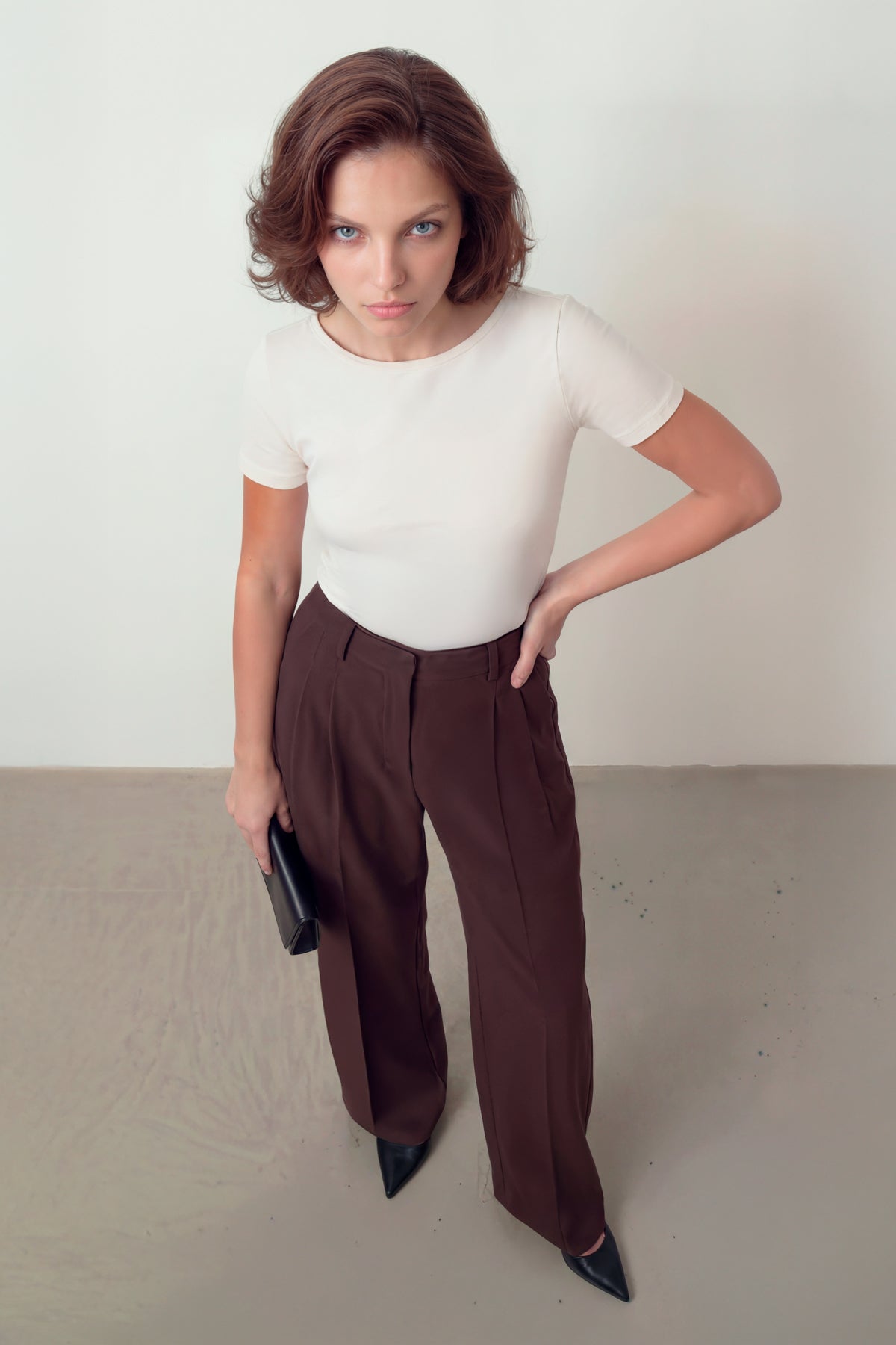 Camiseta mujer seamless blanco roto