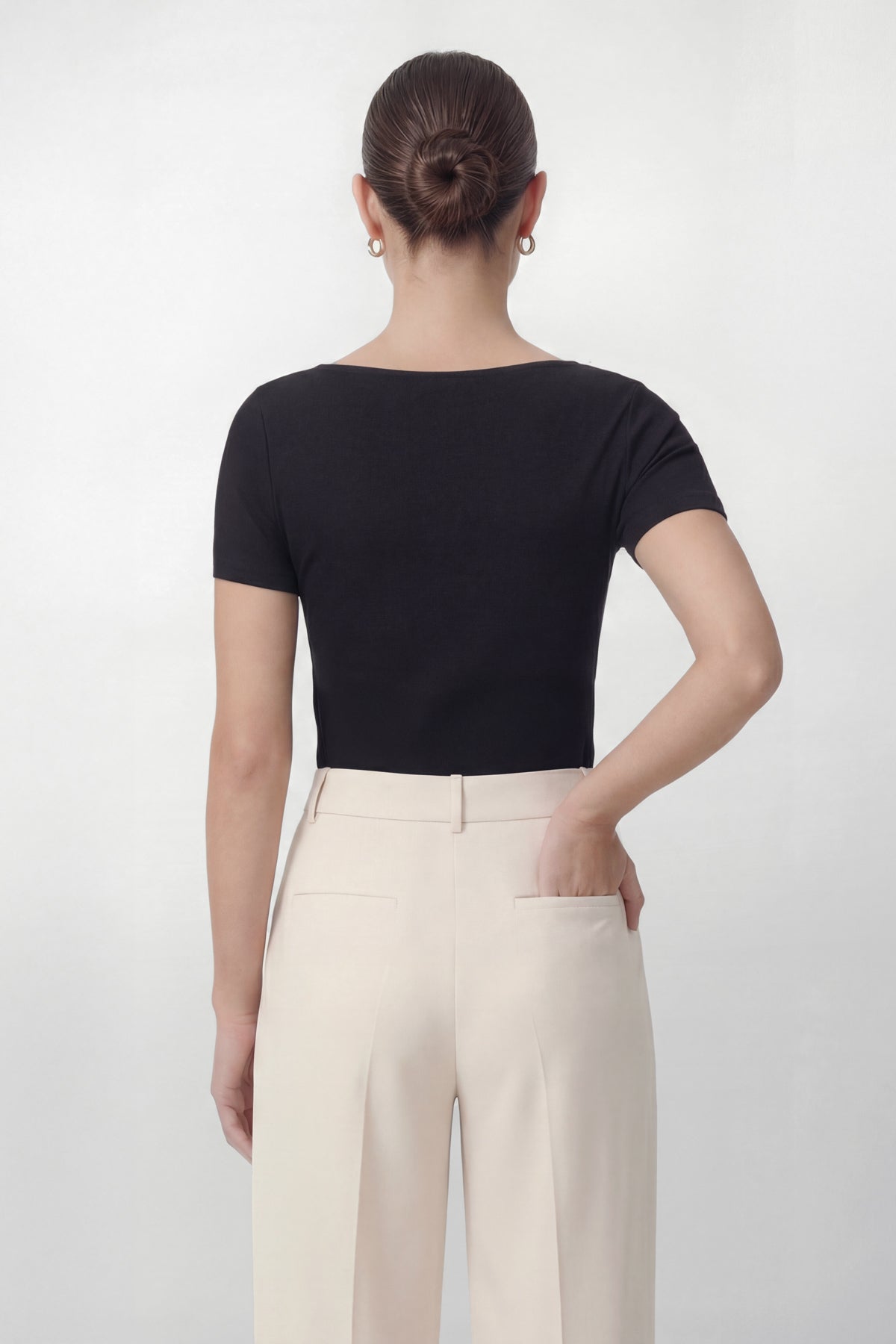 Camiseta mujer seamless negro