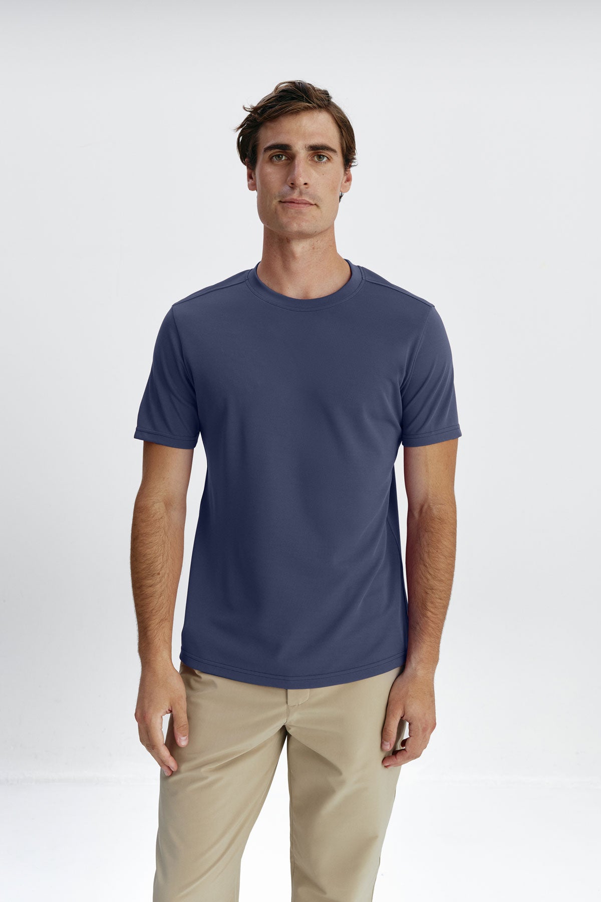 Camiseta masculina estrada azul