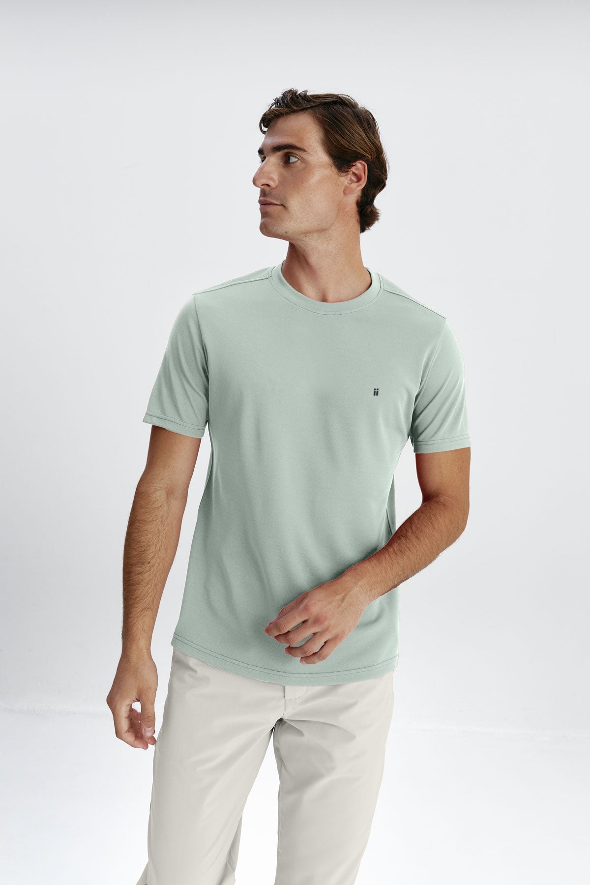 camiseta verde milky hombre frente
