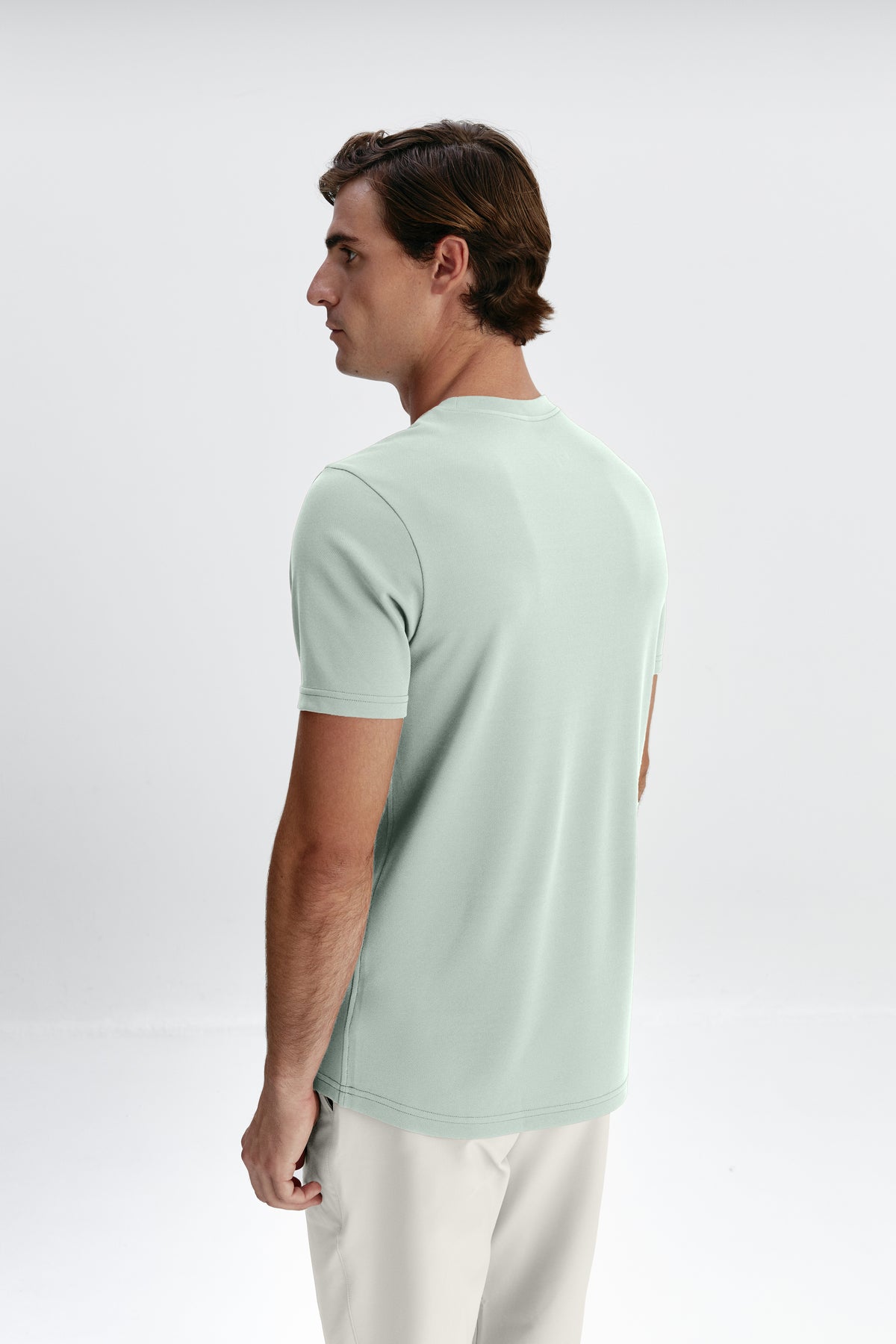 camiseta verde milky hombre espalda