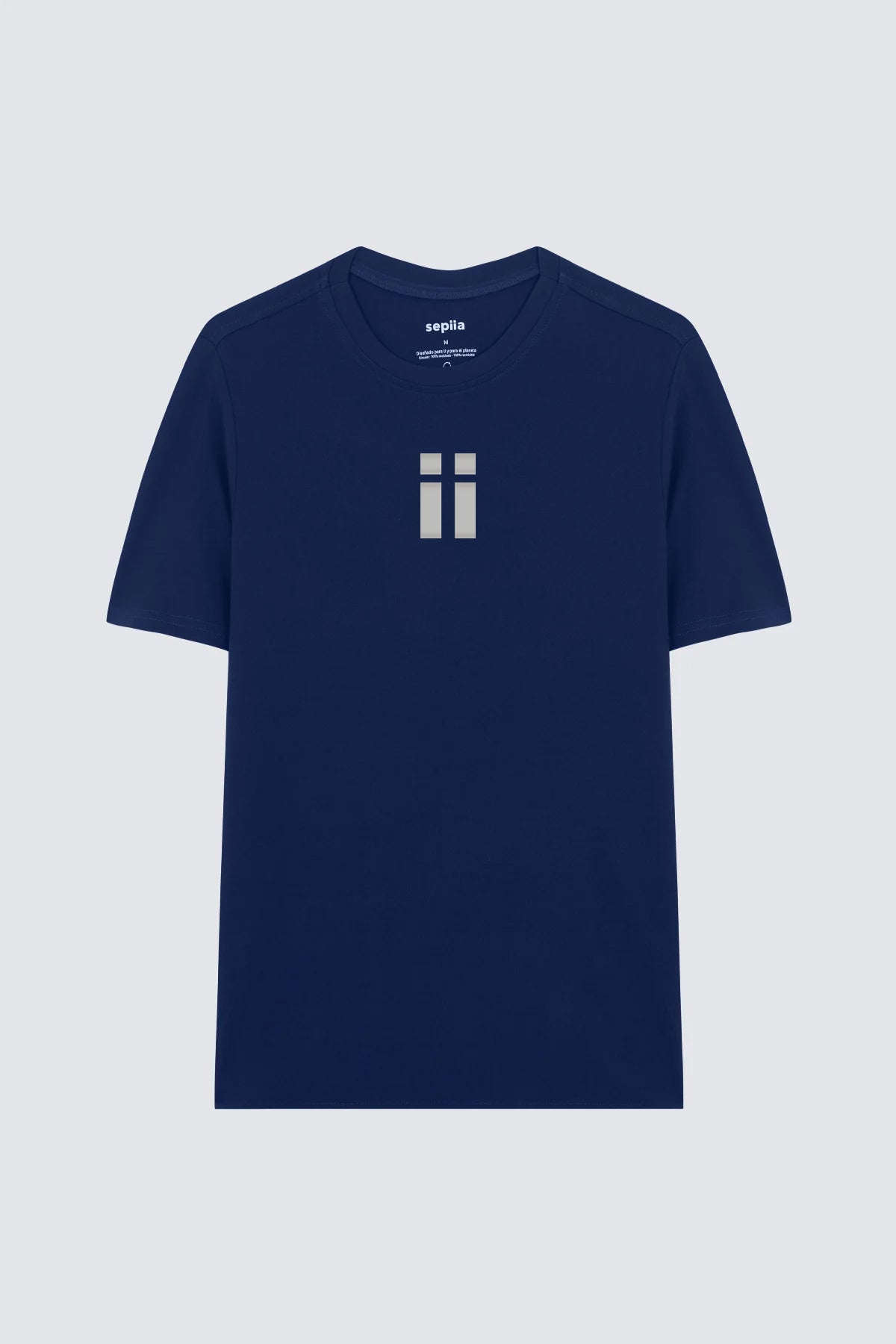 Navy blue men's t-shirt with logo