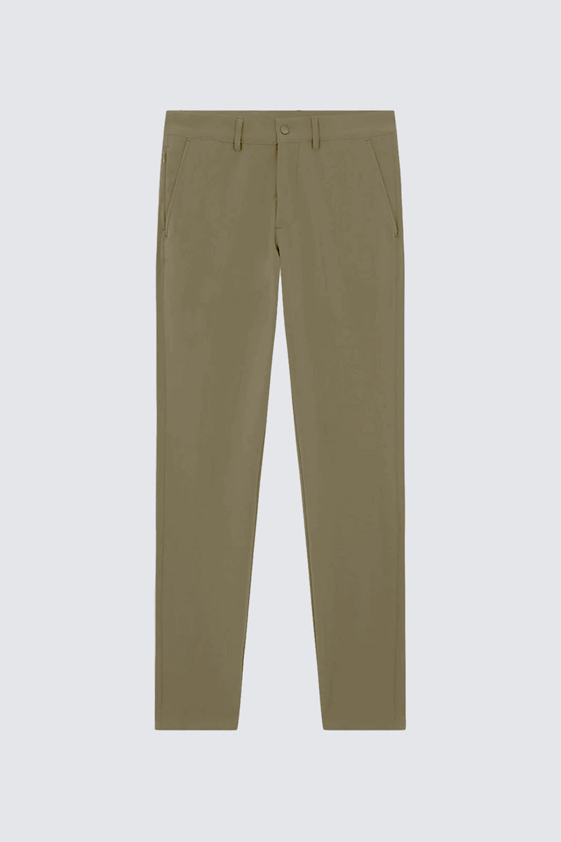 Nova green slim fit men's trousers