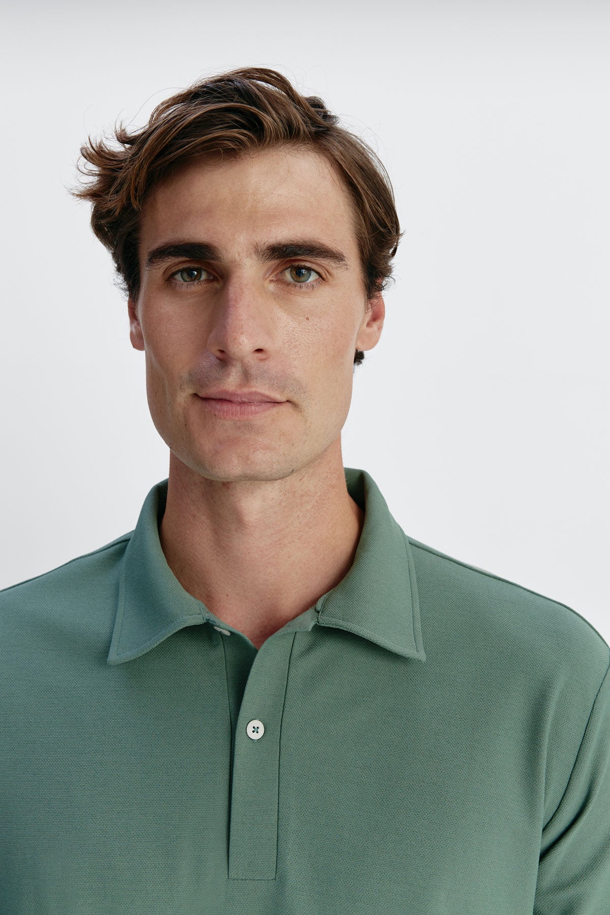 Polo de hombre manga larga verde avenue Ranger