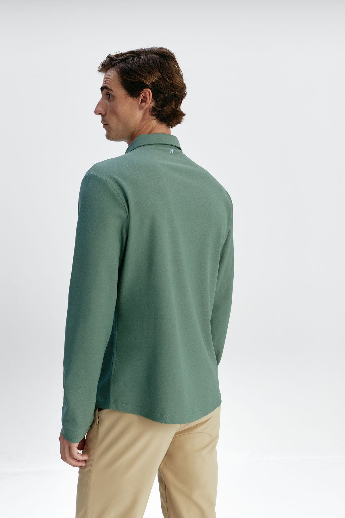 Polo de hombre manga larga verde avenue Ranger