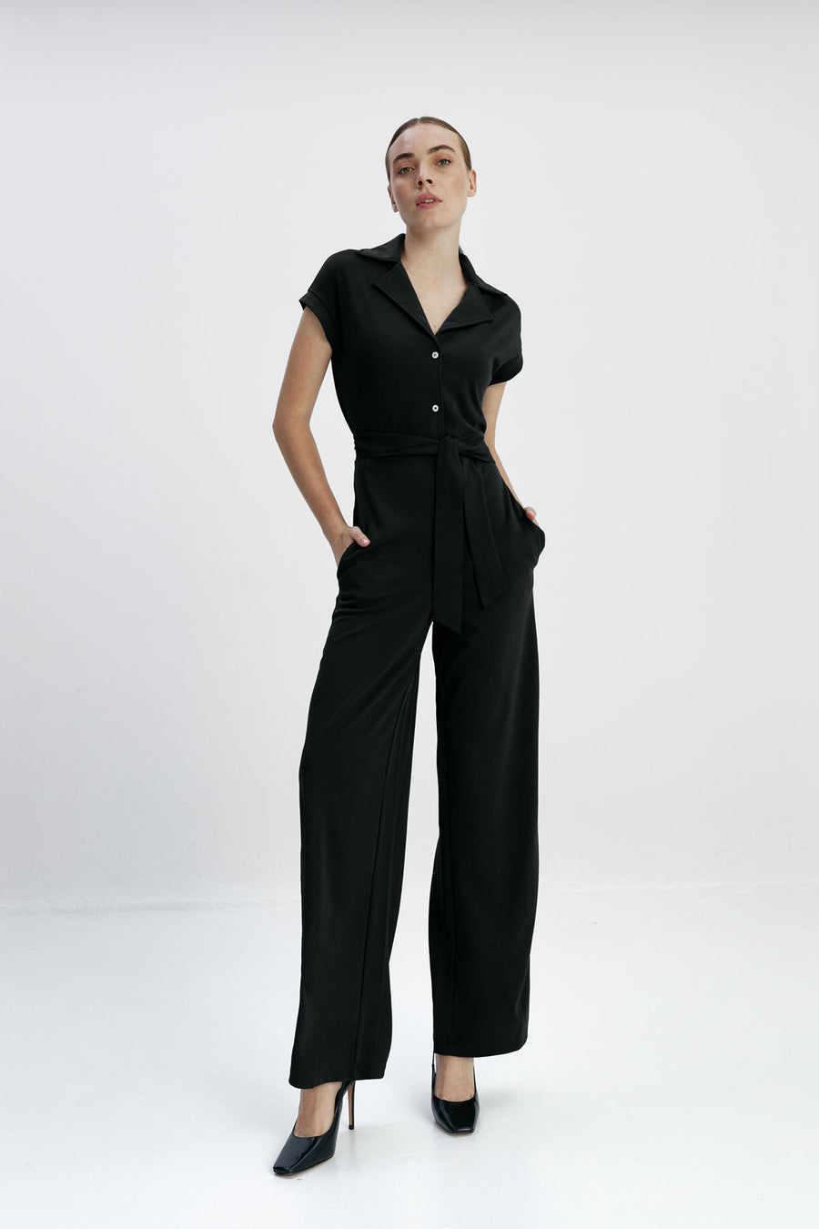 Women's black jumpsuit