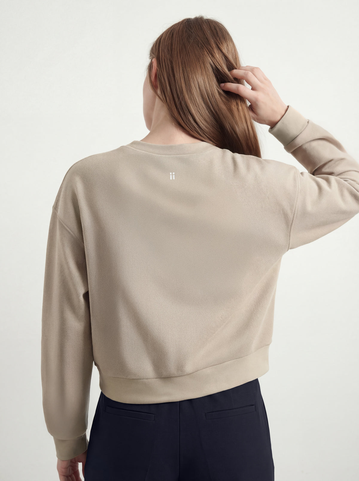 Sudadera mujer beige