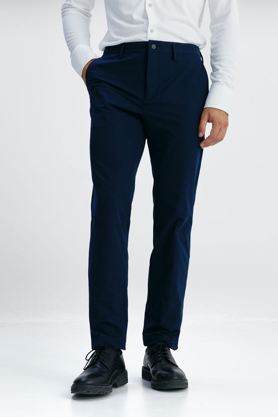 Slim navy Nova men's trousers