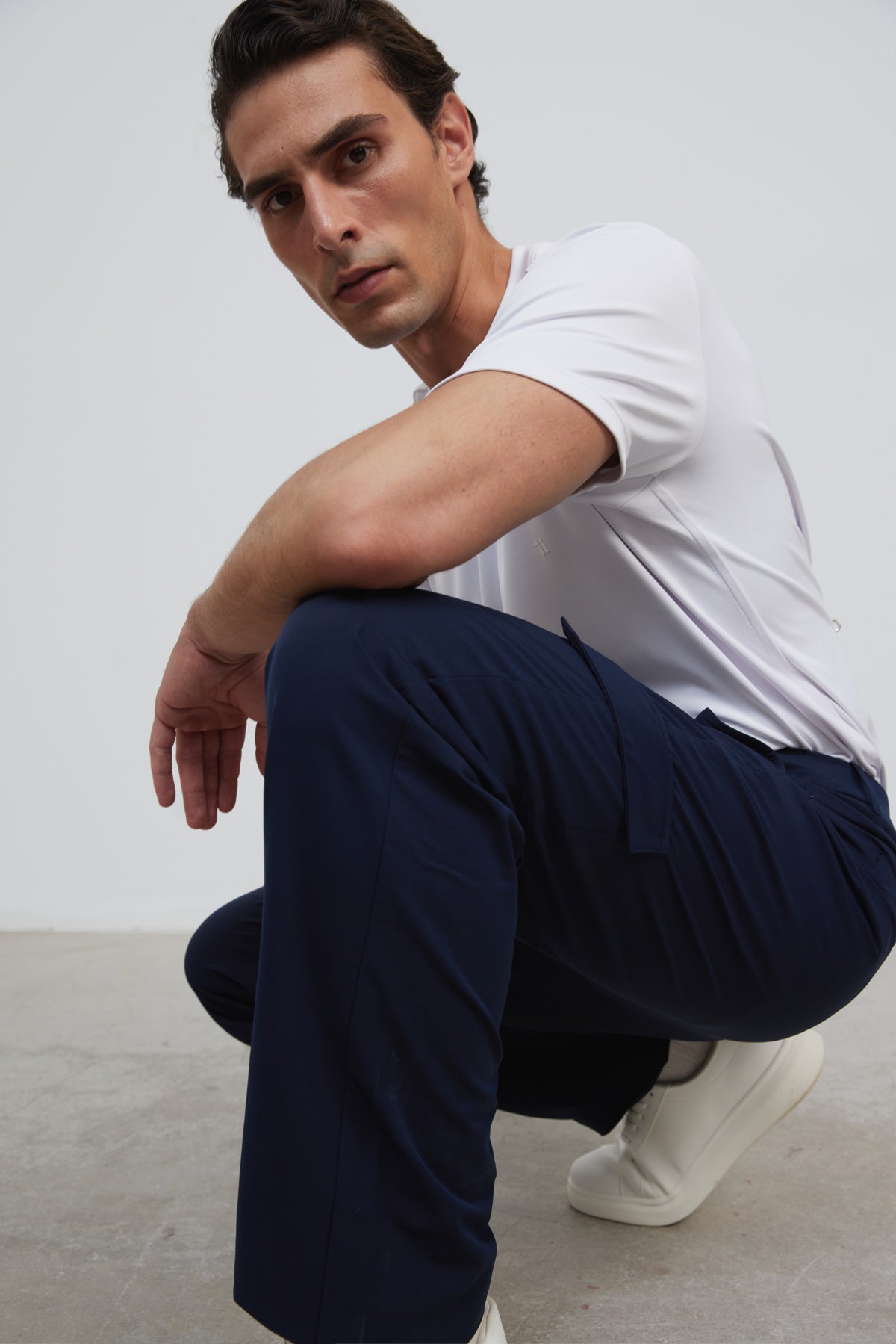Calça cargo homem Nova azul marinho