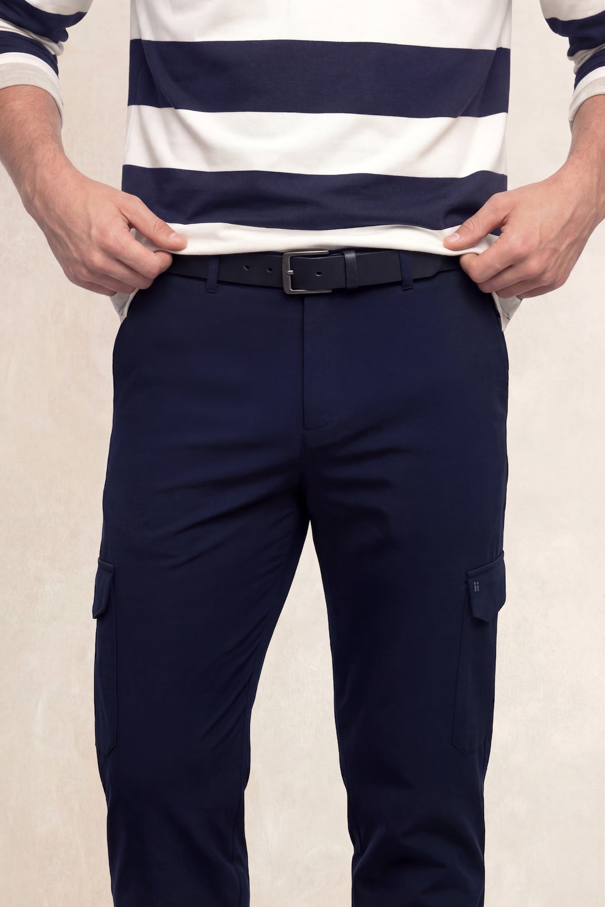 Calça cargo homem Nova azul marinho