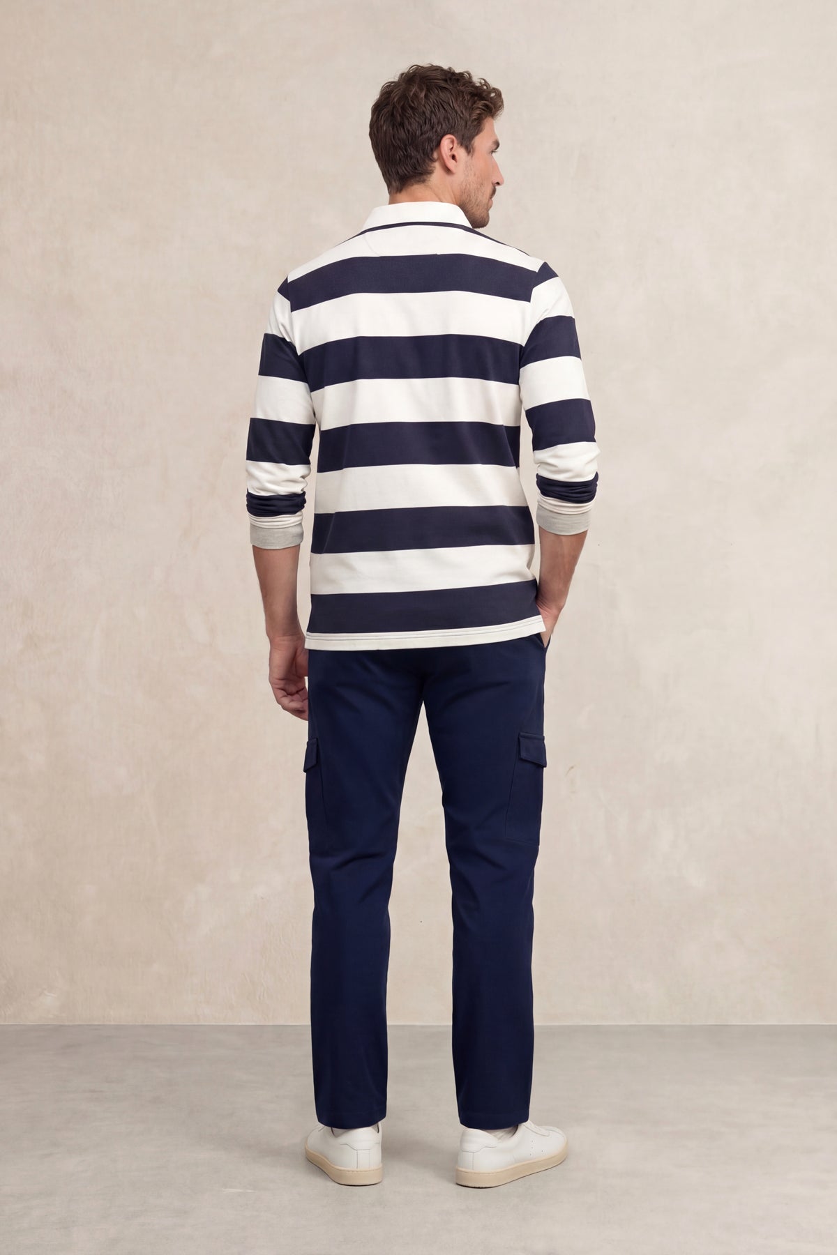 Calça cargo homem Nova azul marinho
