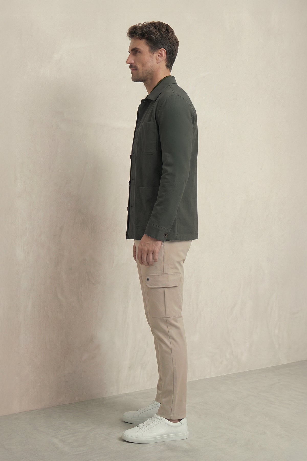 Pantalon cargo hombre beige Nova