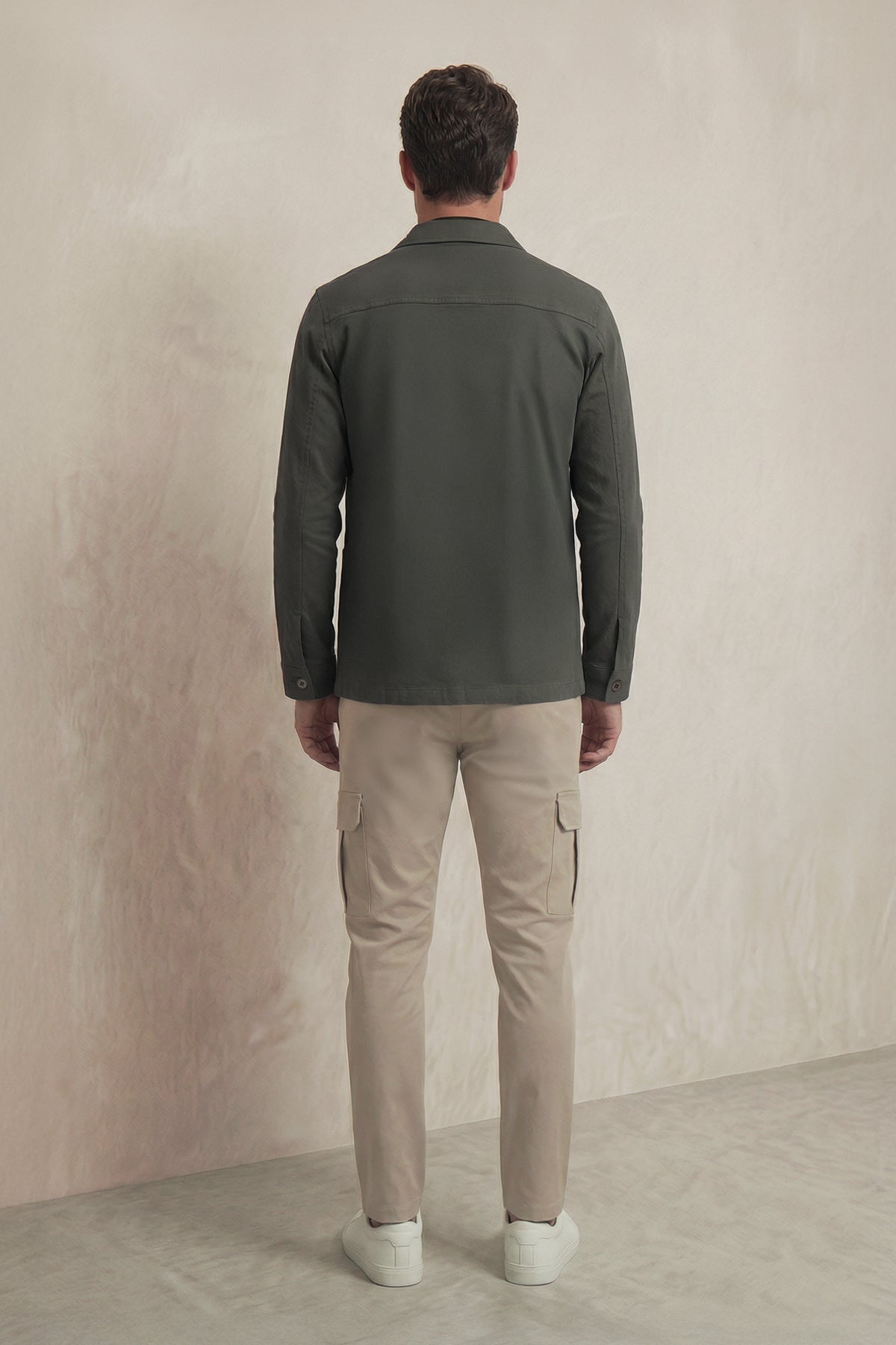 Pantalon cargo hombre beige Nova