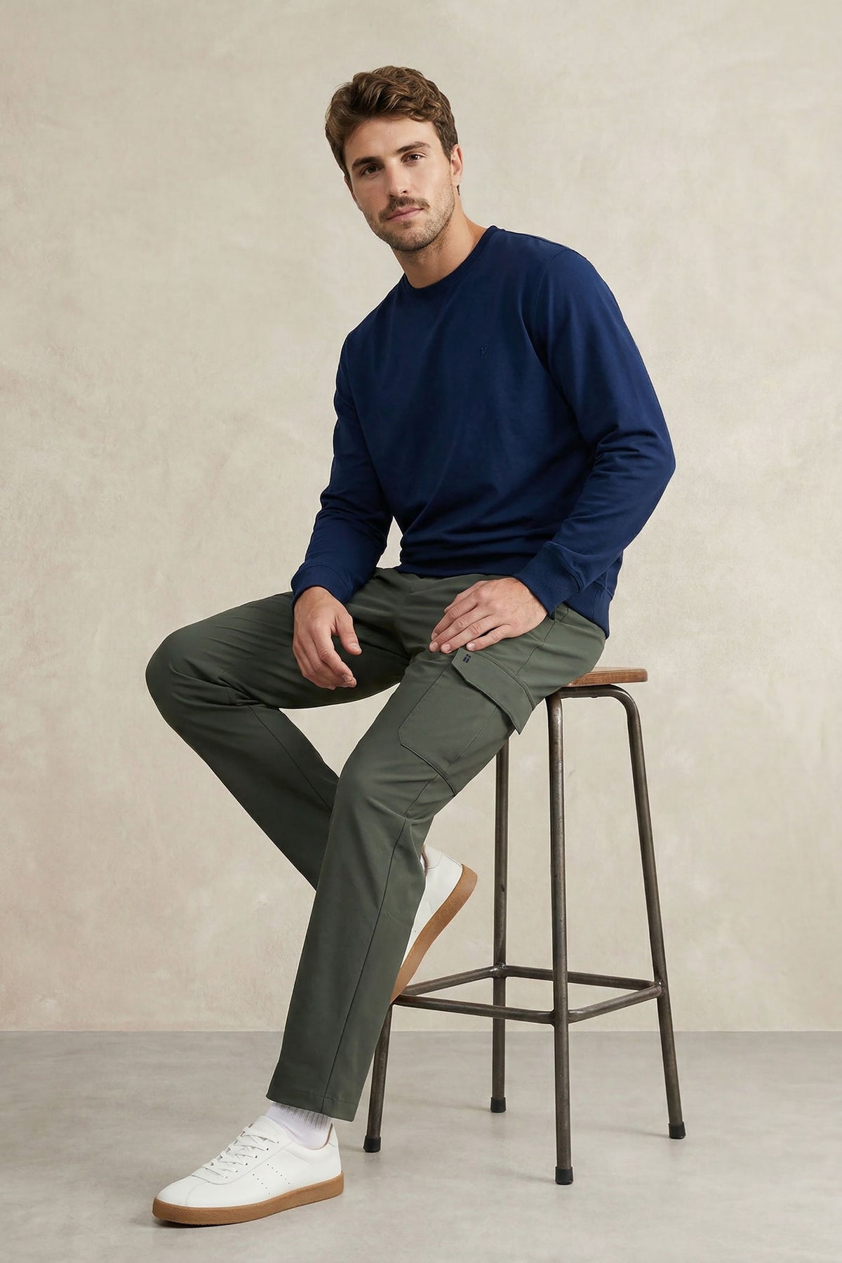 Pantalon cargo hombre verde Nova
