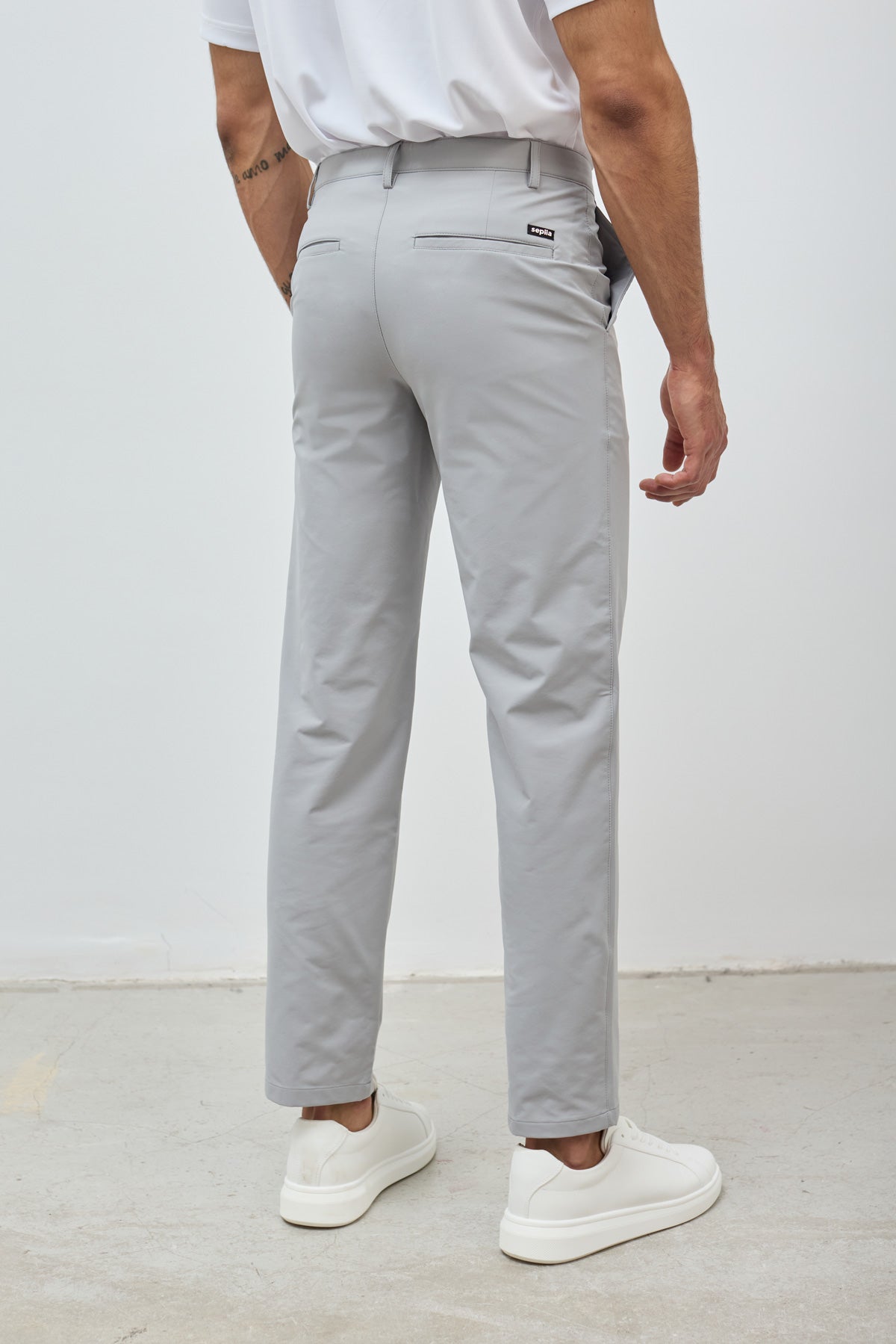 Calça chino homem Nova cinza slim fit