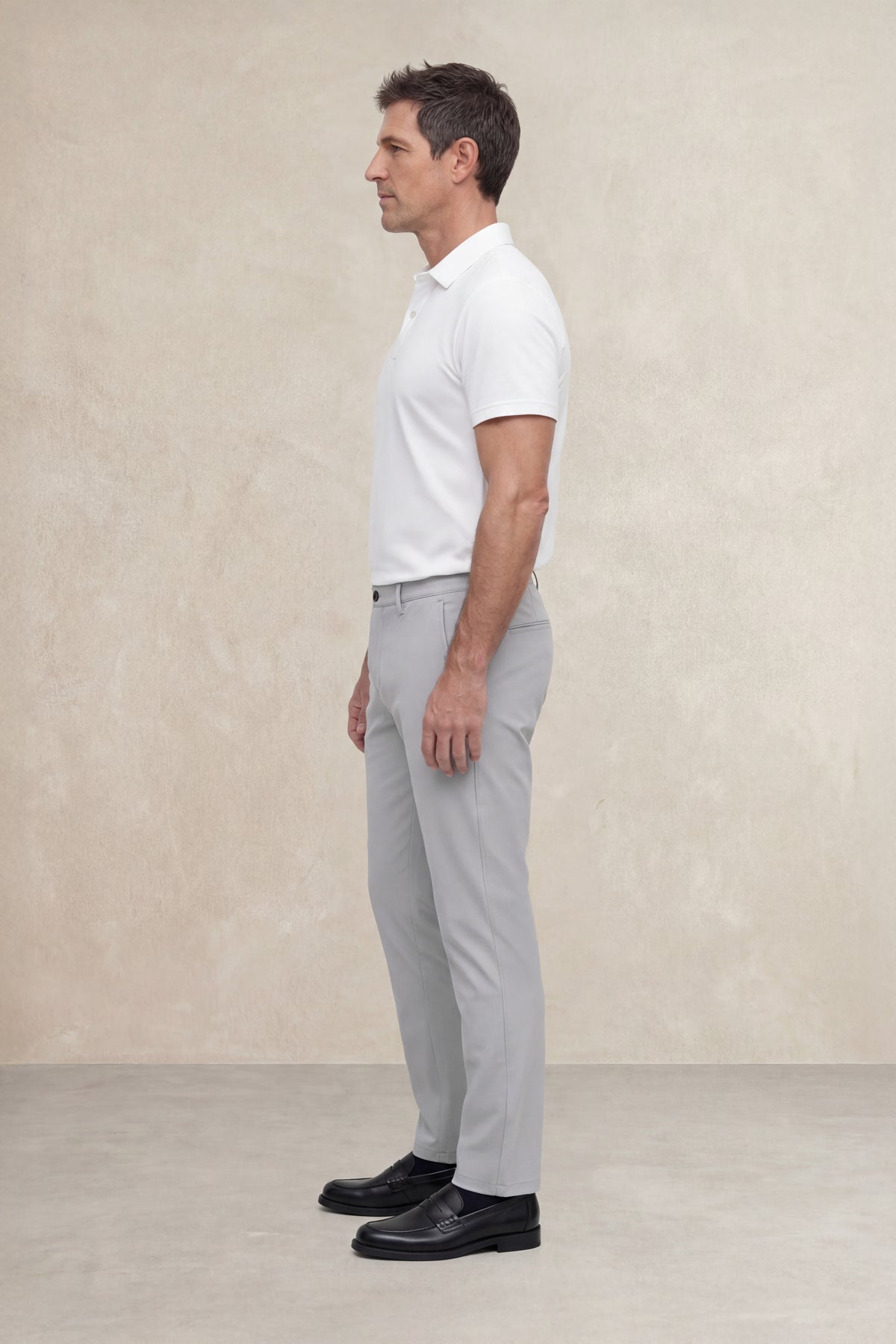 Pantalon chino hombre gris slim Nova