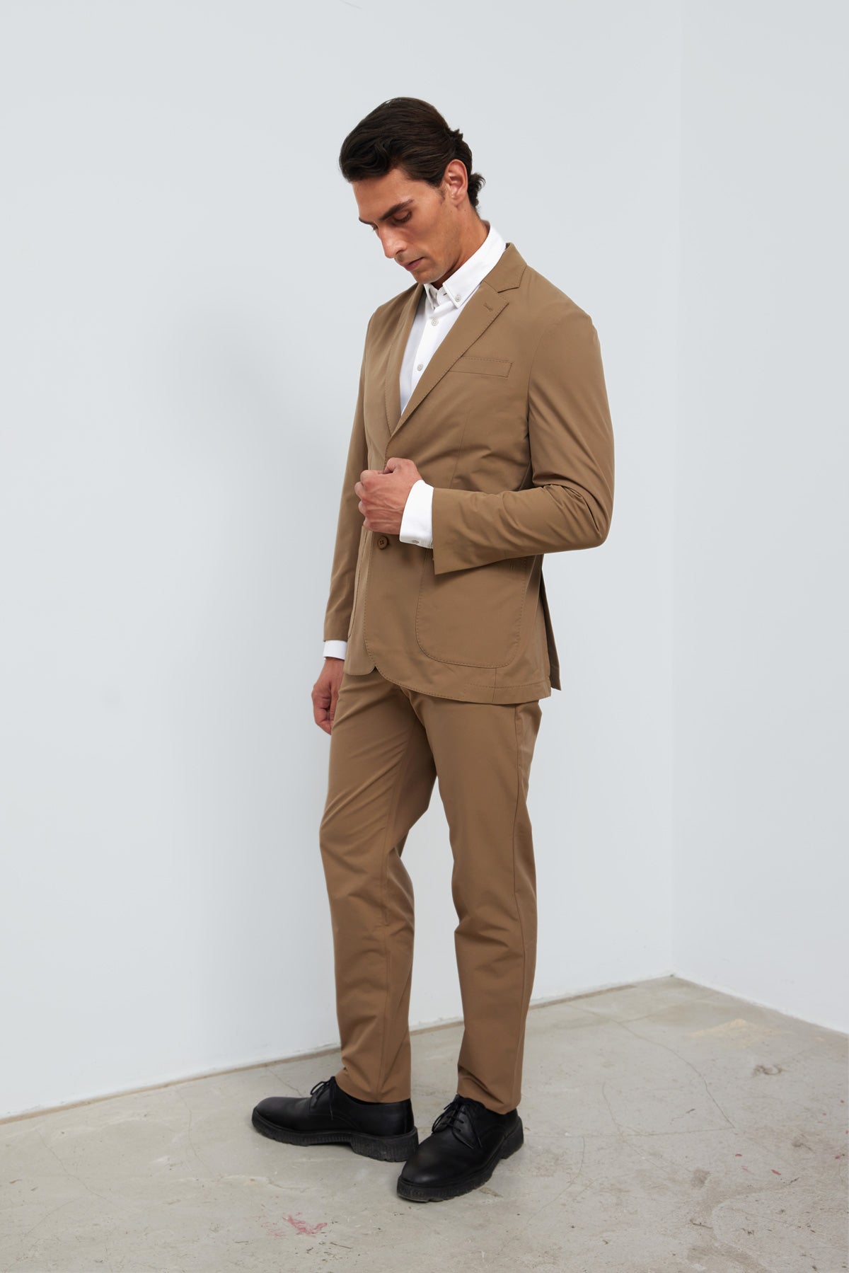 Pantalon chino hombre marron slim Nova