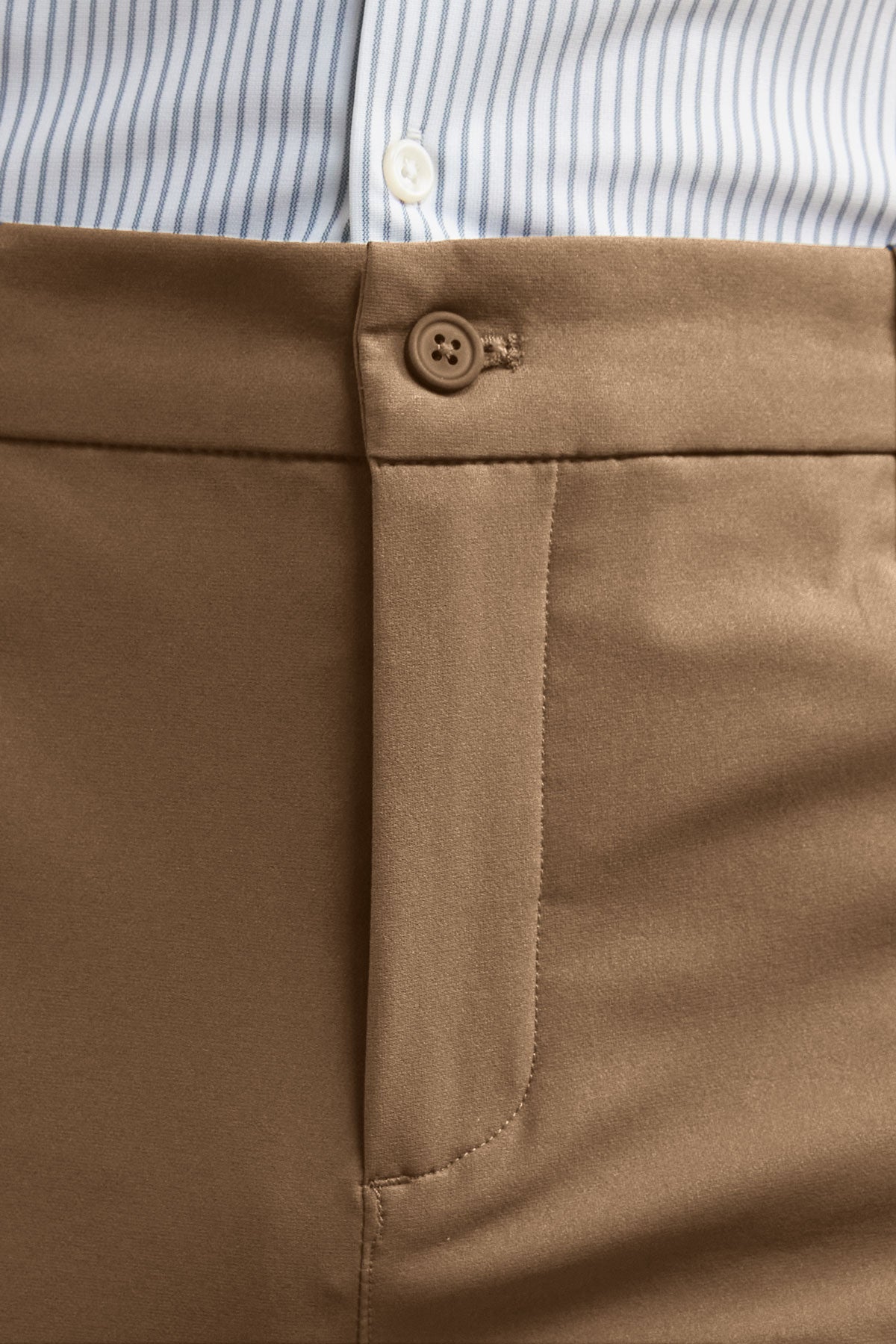 Pantalon chino hombre marron slim Nova