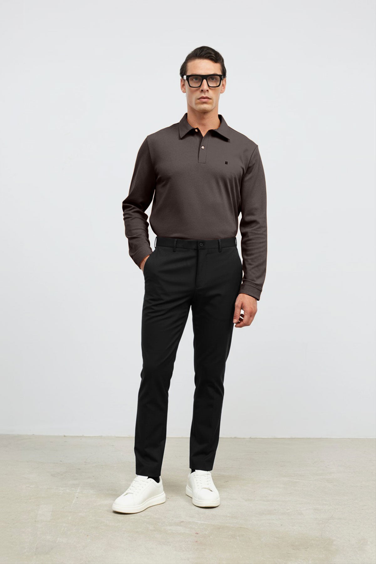 Pantalón negro slim Nova hombre