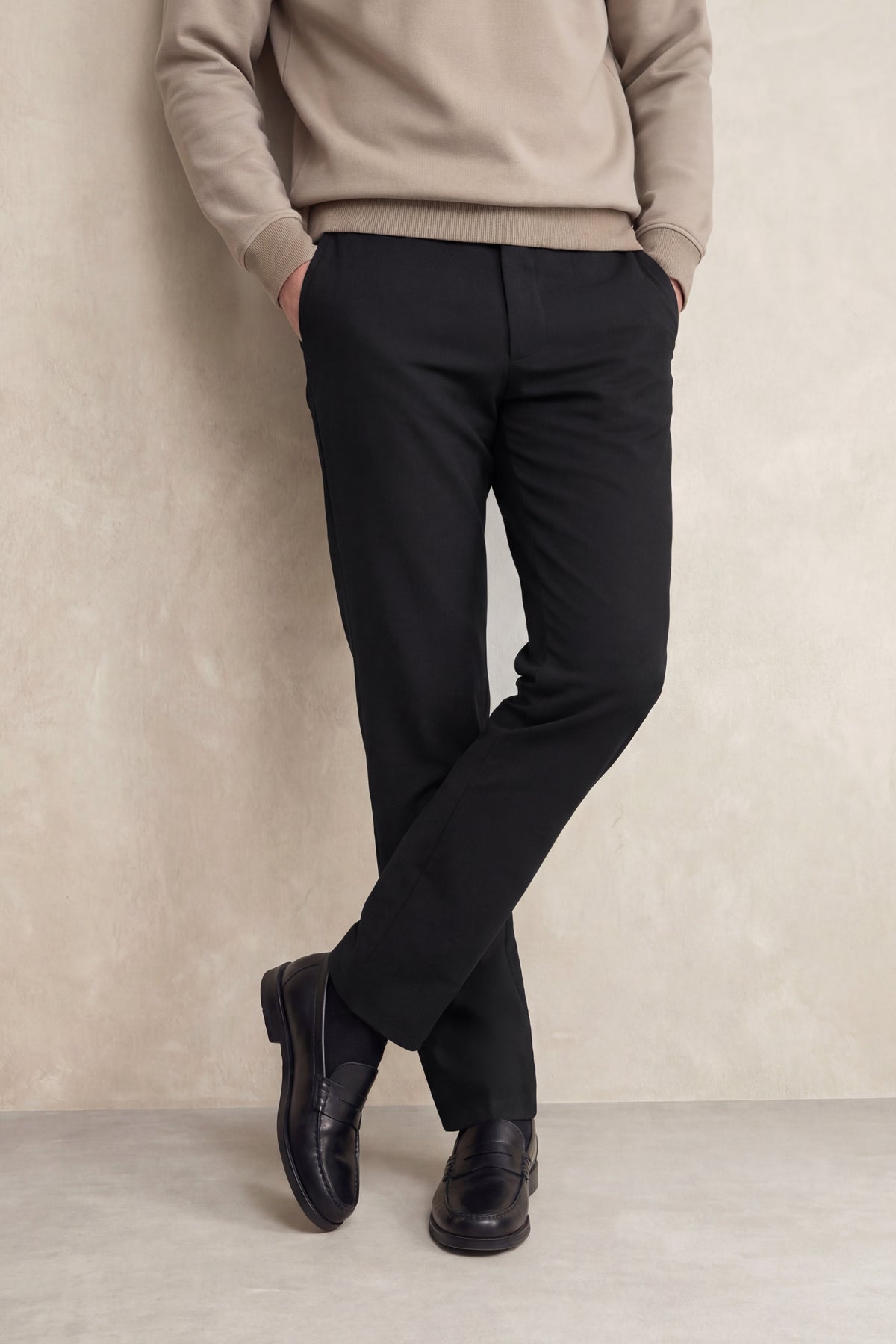 Men's Nova pants black slim fit