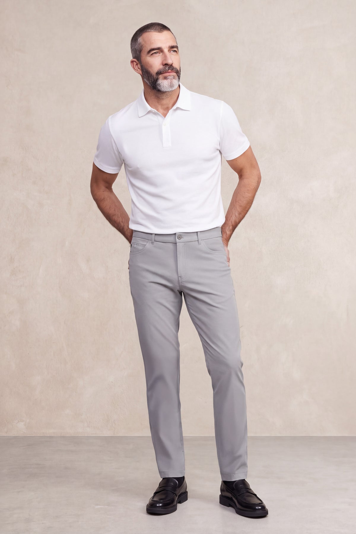 Men's 6-pocket gray Nova pants