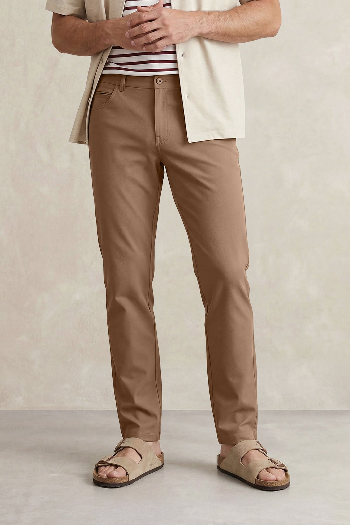 Pantalon hombre 6 bolsillos marron Nova