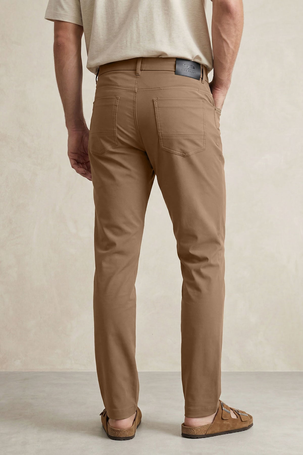 Pantalon hombre 6 bolsillos marron Nova