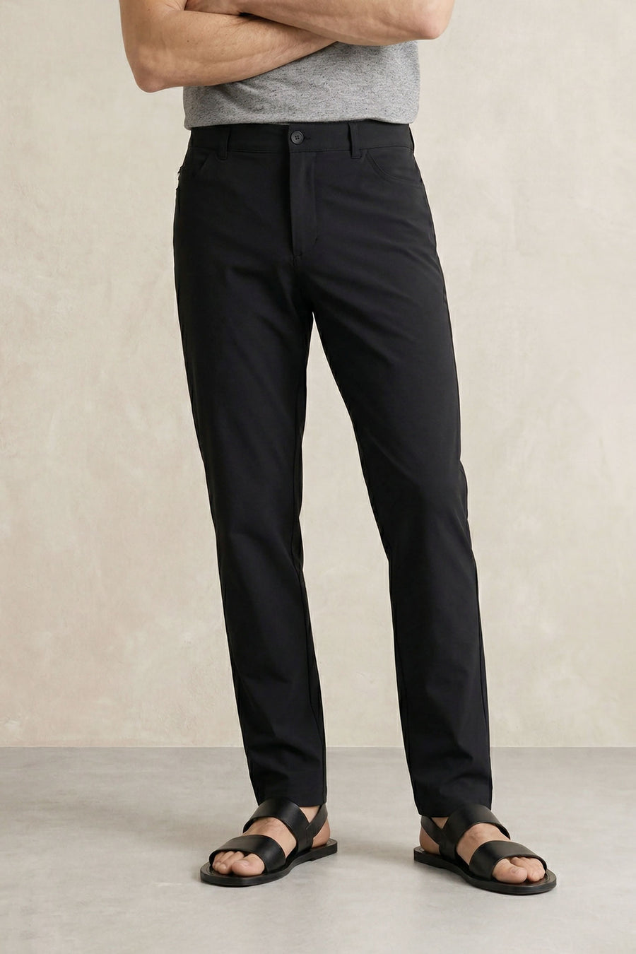 Men's 6-pocket black Nova pants