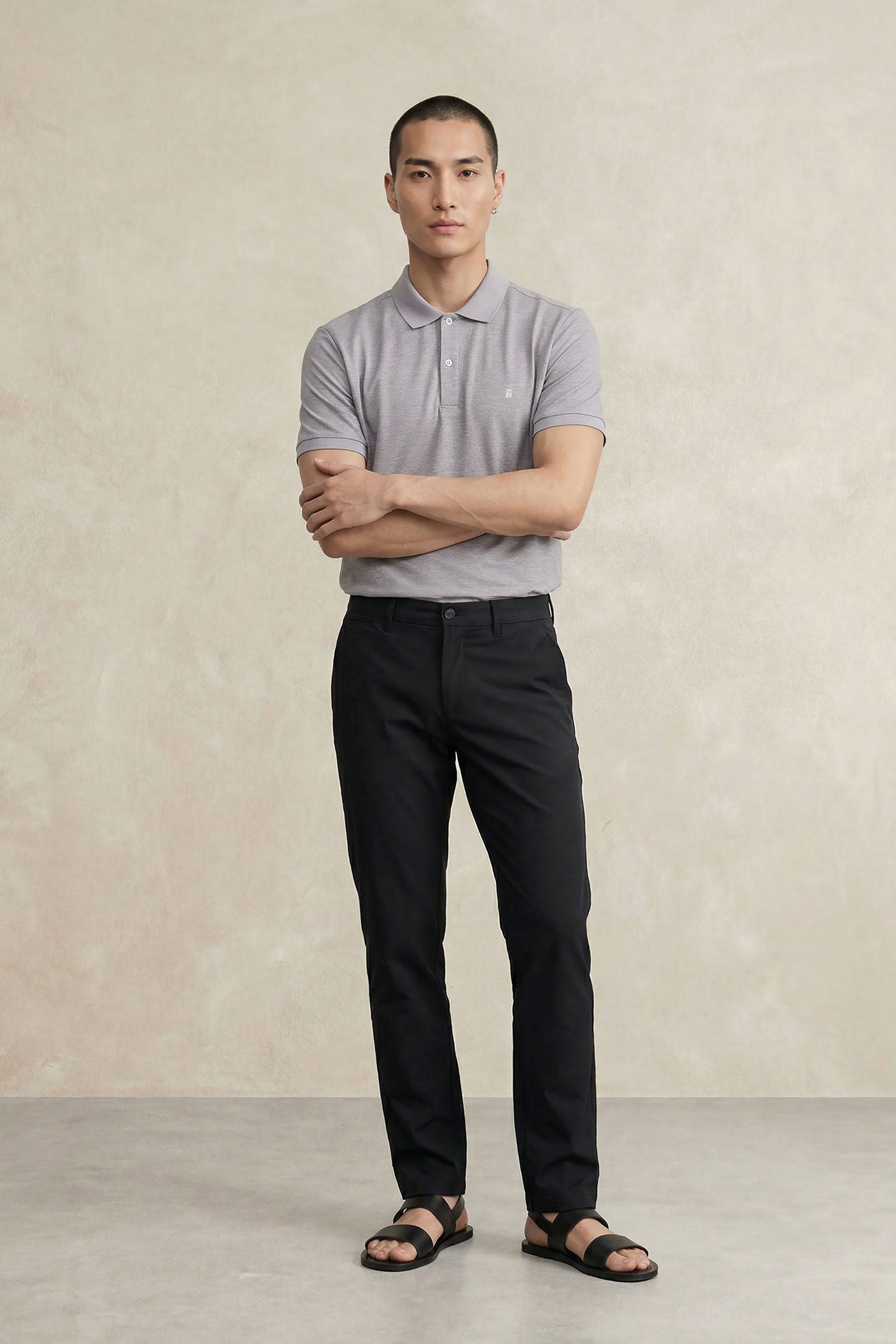 Calça Nova preta para homem com 5 bolsos