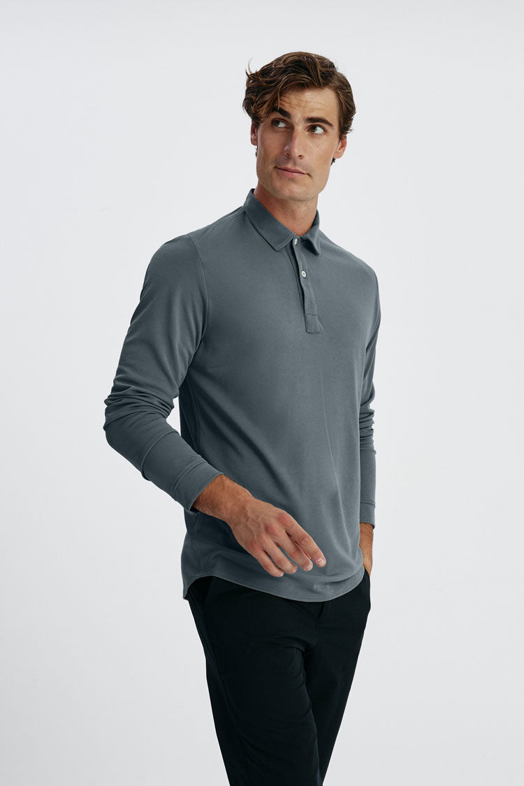 Astro Long Sleeve Polo Shirt